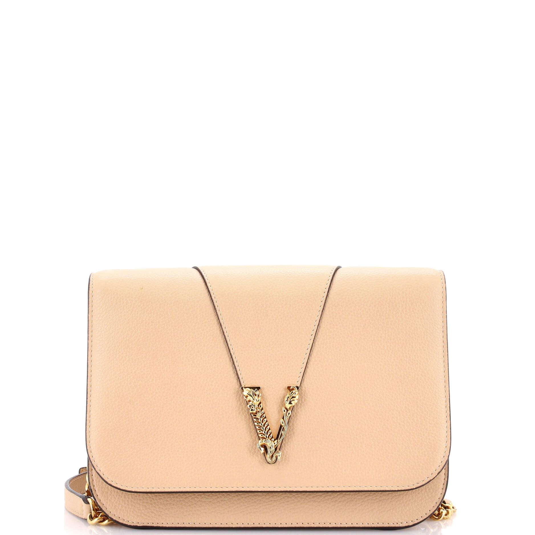 Versace Virtus Chain Flap Shoulder Bag Size ONE SIZE - 1 Thumbnail