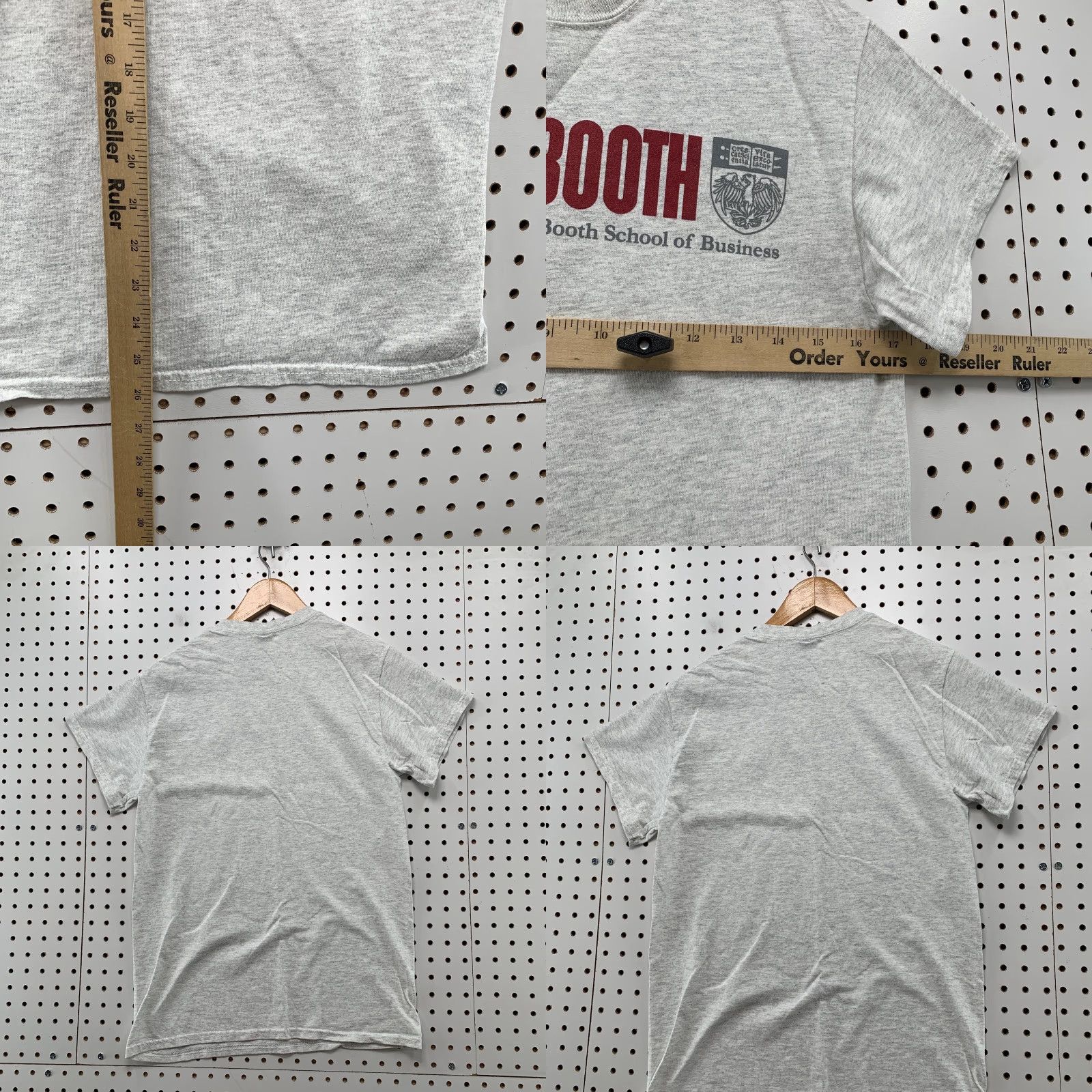 Gildan University Chicago Booth T Shirt Mens Small Gray School Of Business TEE Size US S / EU 44-46 / 1 - 8 Thumbnail