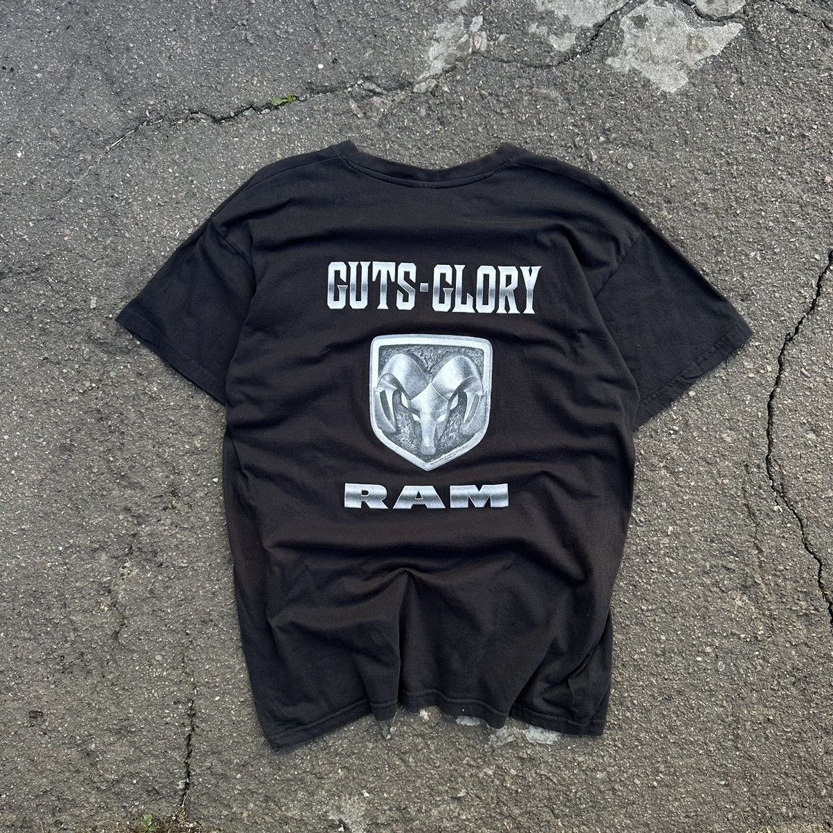Harley Davidson × Vintage Vintage T-shirts Guts-Glory Ram Just Overprint 90s Y2K Size US M / EU 48-50 / 2 - 1 Thumbnail