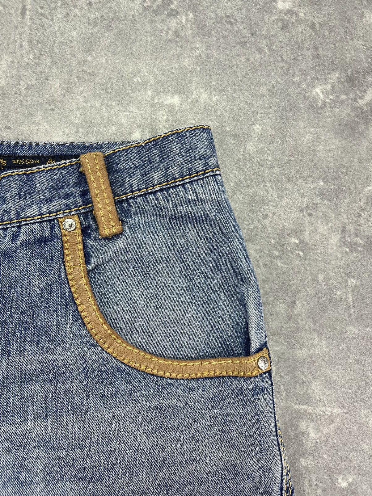 Al Wissam Al Wissam Y2K Embroidered Logo Baggy Denim Shorts Jorts 36 Size US 36 / EU 52 - 7 Thumbnail