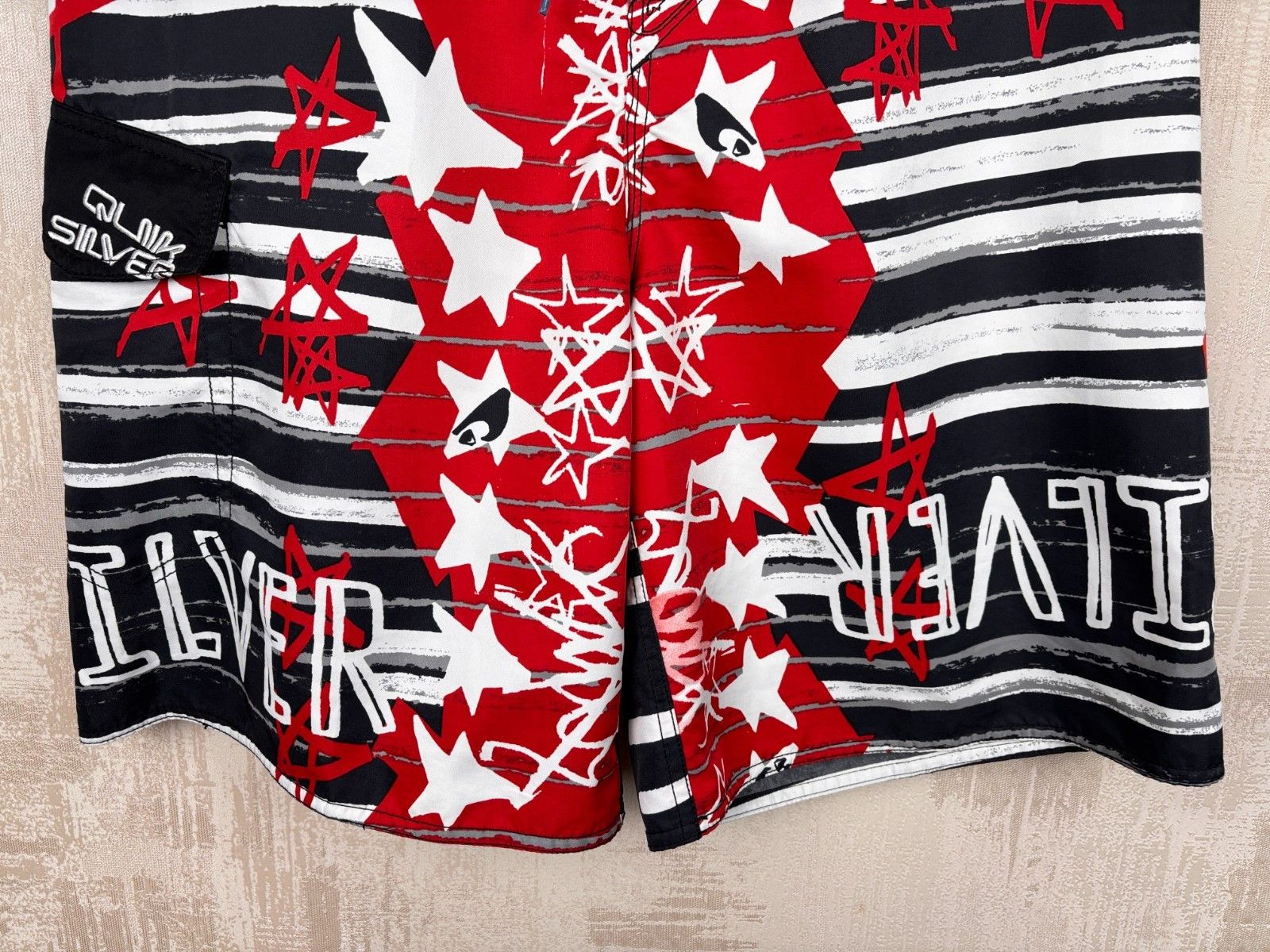 Quiksilver Quiksilver Board Shorts Swim Striped Stars Surfer Size US 34 / EU 50 - 3 Thumbnail