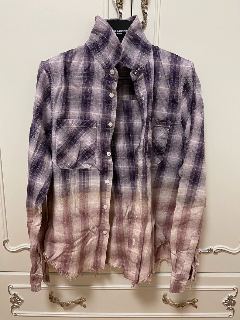 Amiri Amiri Gradient destruction tassel gradient shirt 2501-Nexta Size US XS / EU 42 / 0 - 1 Thumbnail