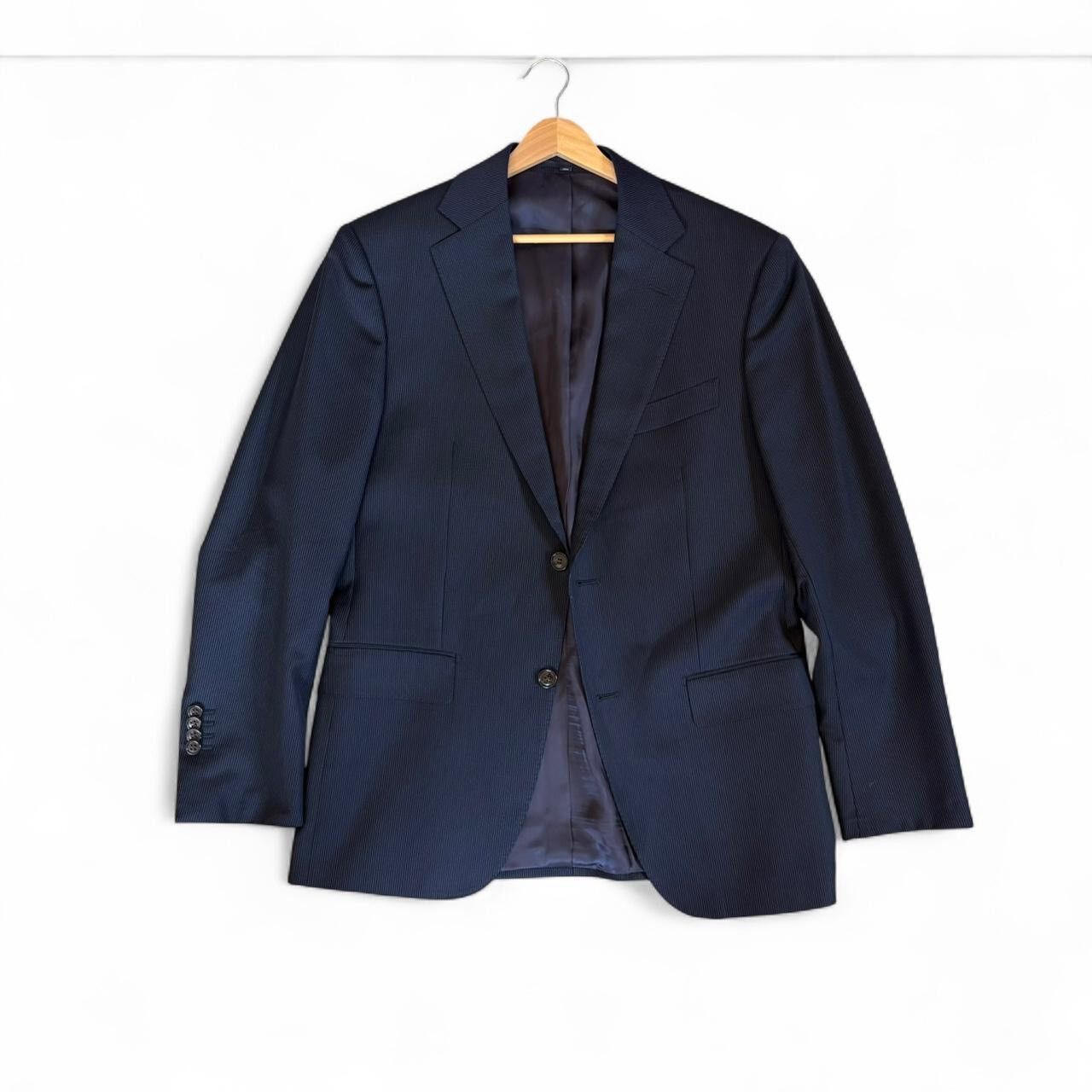 Suitsupply SuitSupply FW13 navy stripe suit jacket 38R VBC super 110s Size 38R - 1 Thumbnail