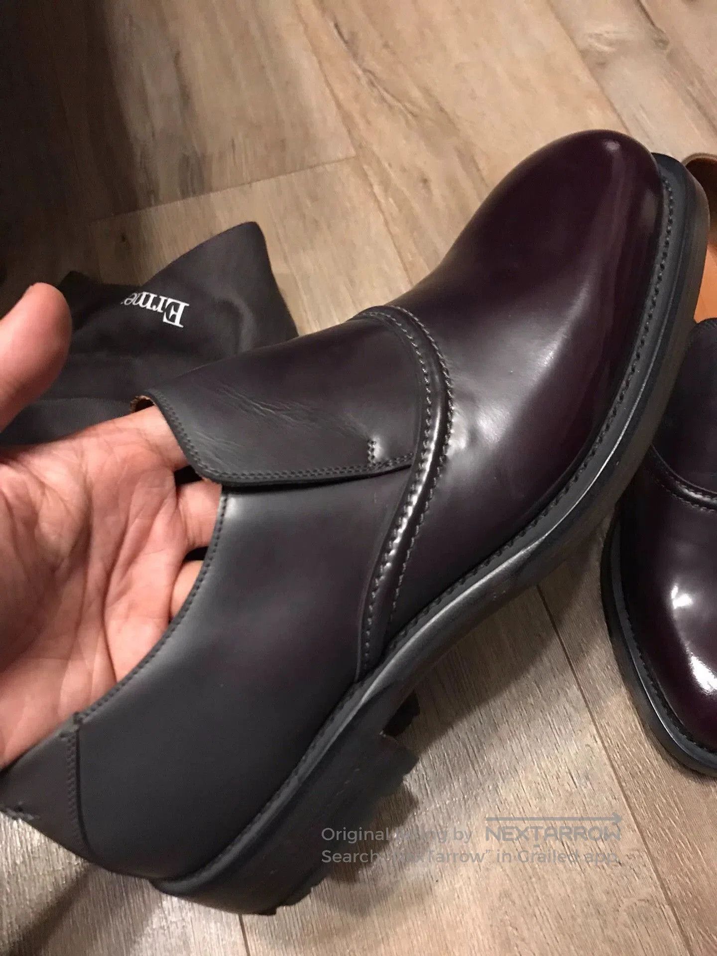 Ermenegildo Zegna Red Leather Slip-On Shoes Size 10.5. Size US 10.5 / EU 43-44 - 4 Thumbnail