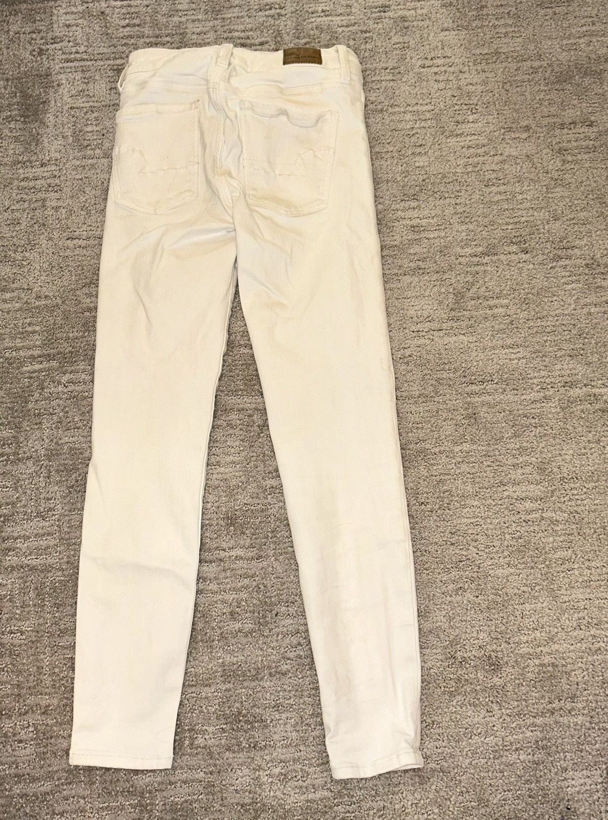 American Eagle Outfitters American Eagle white skinny jeans short length Size 24" / US 00 / IT 34 - 3 Thumbnail