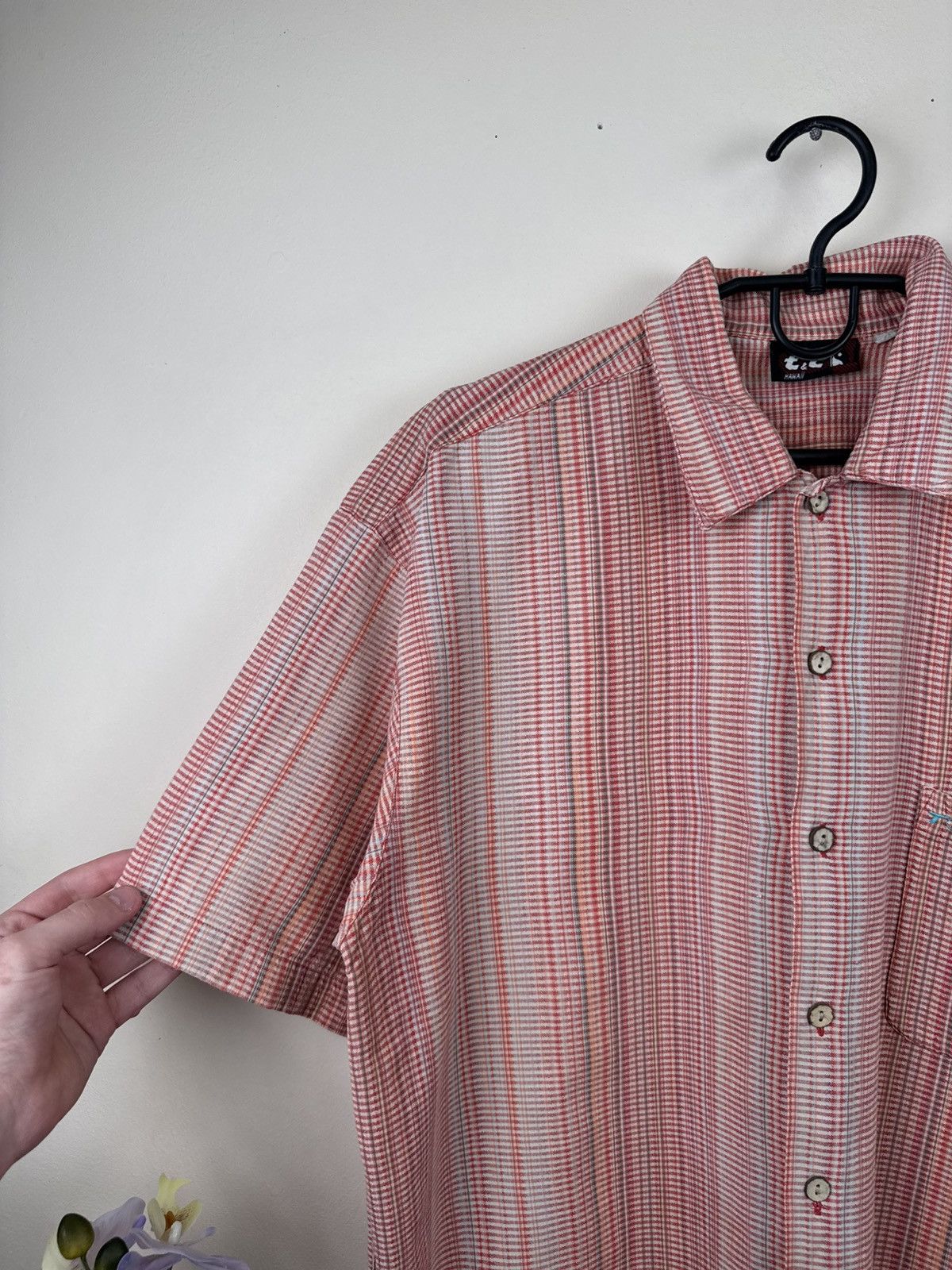 Other Vintage T & C Surf Designs T shirt XL Breathable Checked Red Size US XL / EU 56 / 4 - 14 Thumbnail
