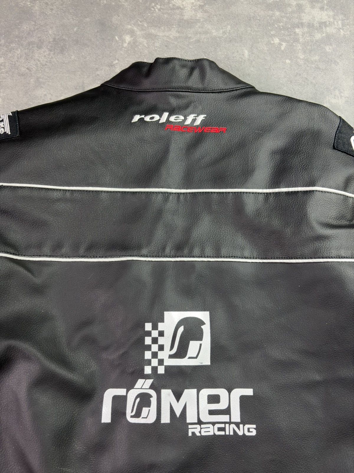 NASCAR Roleff Bridgestone Castrol Logos Racing Jacket Moto PVC M Size US M / EU 48-50 / 2 - 14 Thumbnail