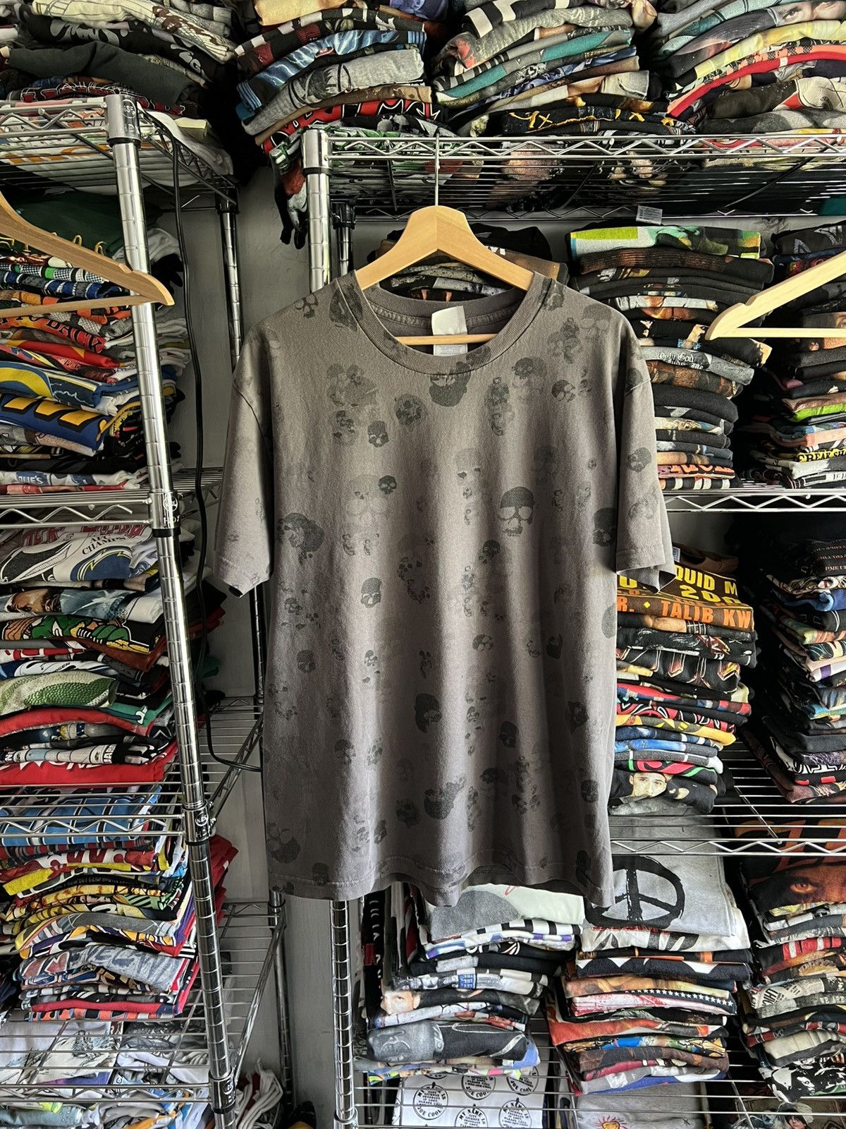 Alstyle 2000s Skulls AOP Y2K Tee Size US L / EU 52-54 / 3 - 1 Thumbnail
