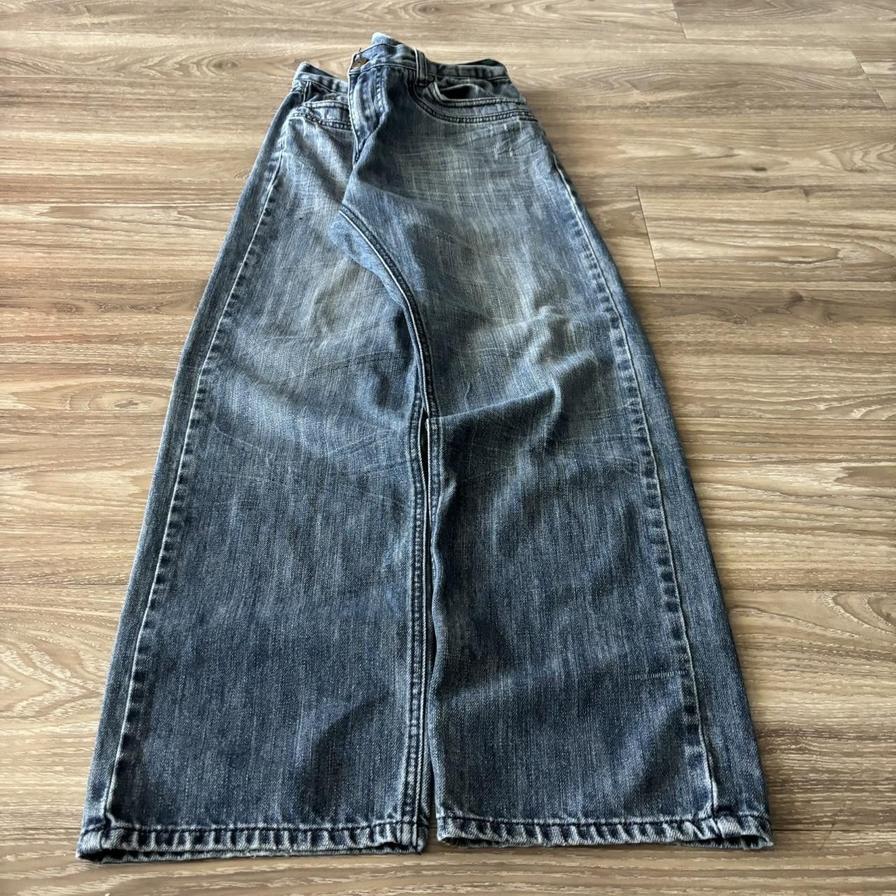 Japanese Brand Crazy Vintage Y2K/2000s Grunge Dark Wash Denim Jeans! 32x28 Size US 32 / EU 48 - 3 Thumbnail