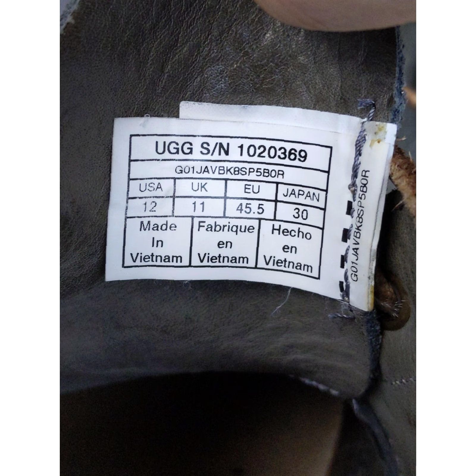 Ugg UGG Mens Chukka Boots 12 Gray Suede Comfort Lace Up Ankle Casual 1020369 Size US 12 / EU 45 - 7 Thumbnail