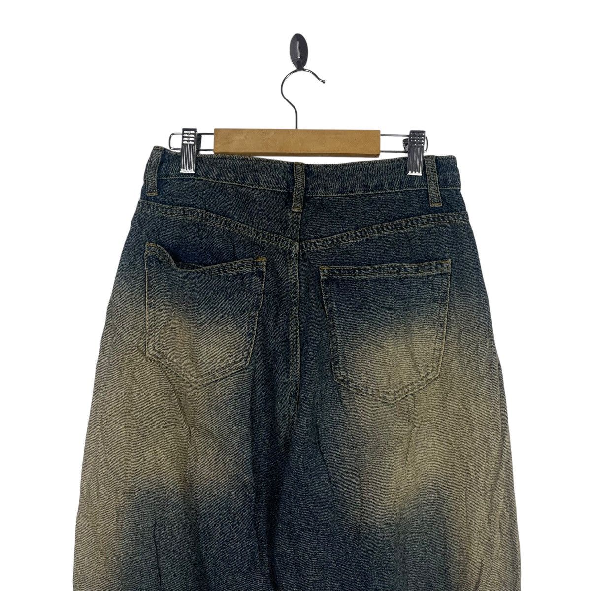 Forever 21 Vintage FOREVER 21 Distressed Wide Leg Denim Jeans Washed Size 26" / US 2 / IT 38 - 6 Thumbnail