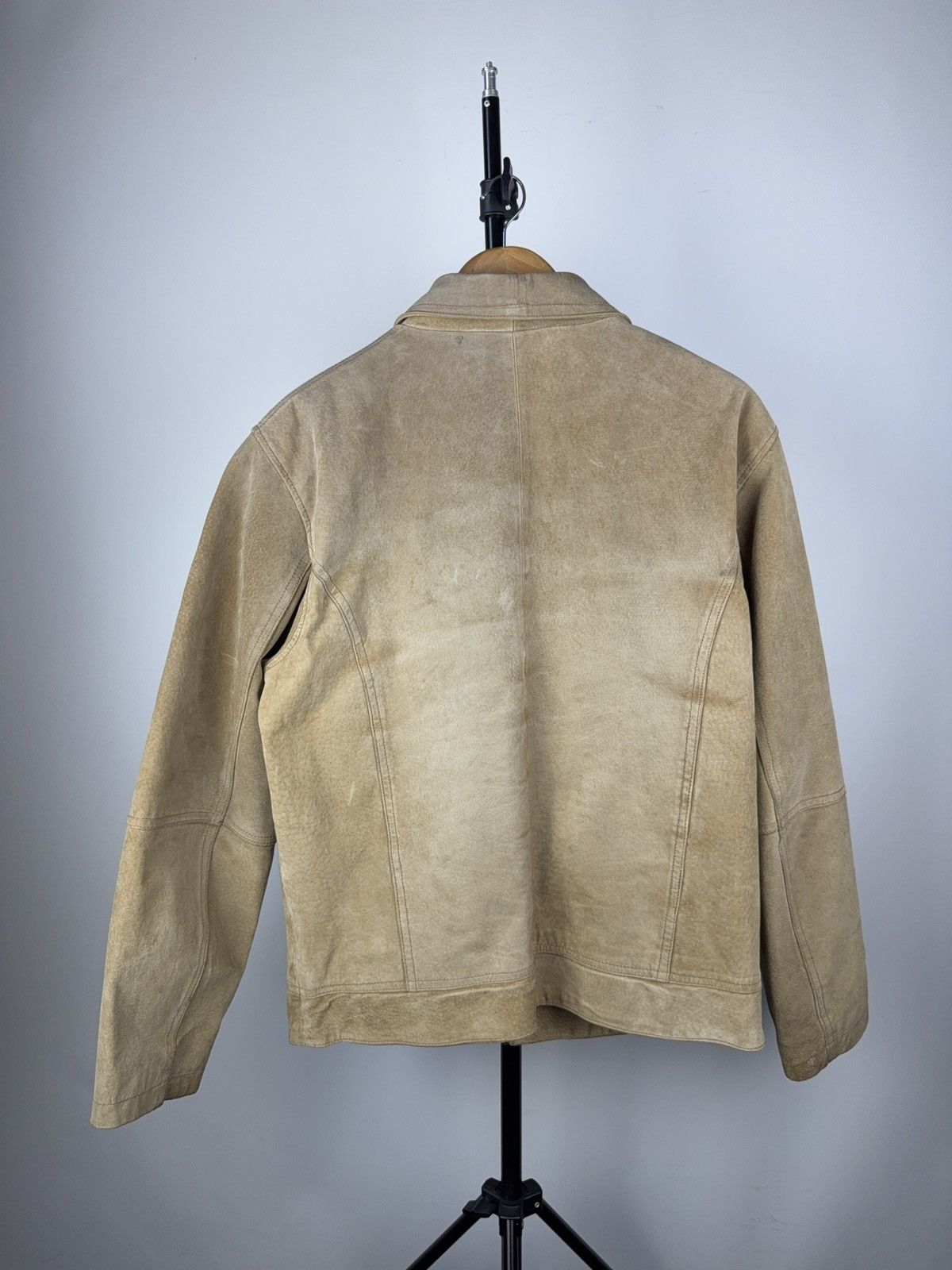 Vintage Vintage 90s Avant Garde Leather Biker MOTO Y2K Jacket Size US M / EU 48-50 / 2 - 11 Thumbnail