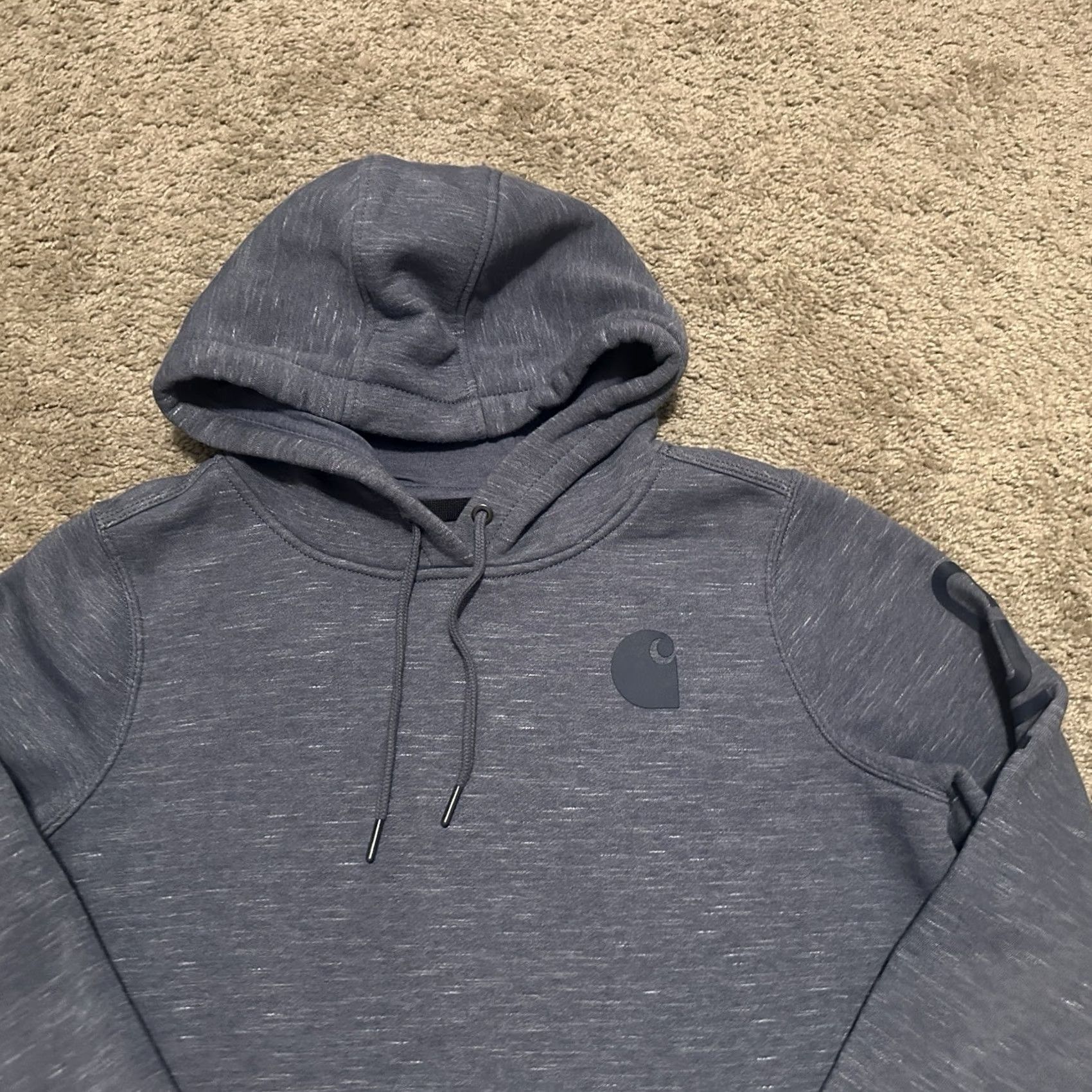 Carhartt Carhartt Hoodie Womens Small Pullover Clarksburg Relaxed Fit 102791 E40 Blue Size S / US 4 / IT 40 - 2 Thumbnail
