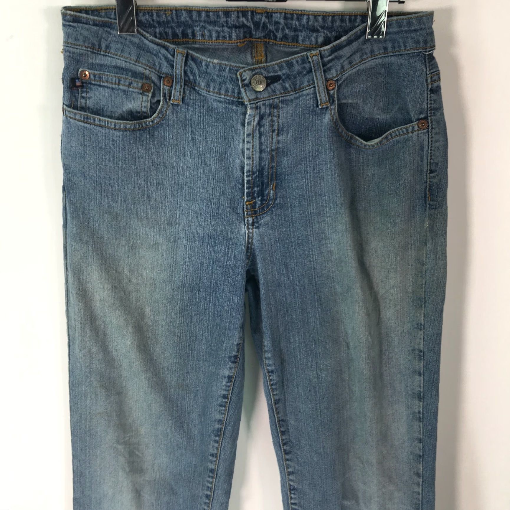 Ralph Lauren Ralph Lauren Jeans Womens Casual Flat Front Straight Blue Denim Size 8 - 31 Inseam 5-Pocket Belt Loops Regular Rise Mid Size 30" / US 8 / IT 44 - 4 Thumbnail