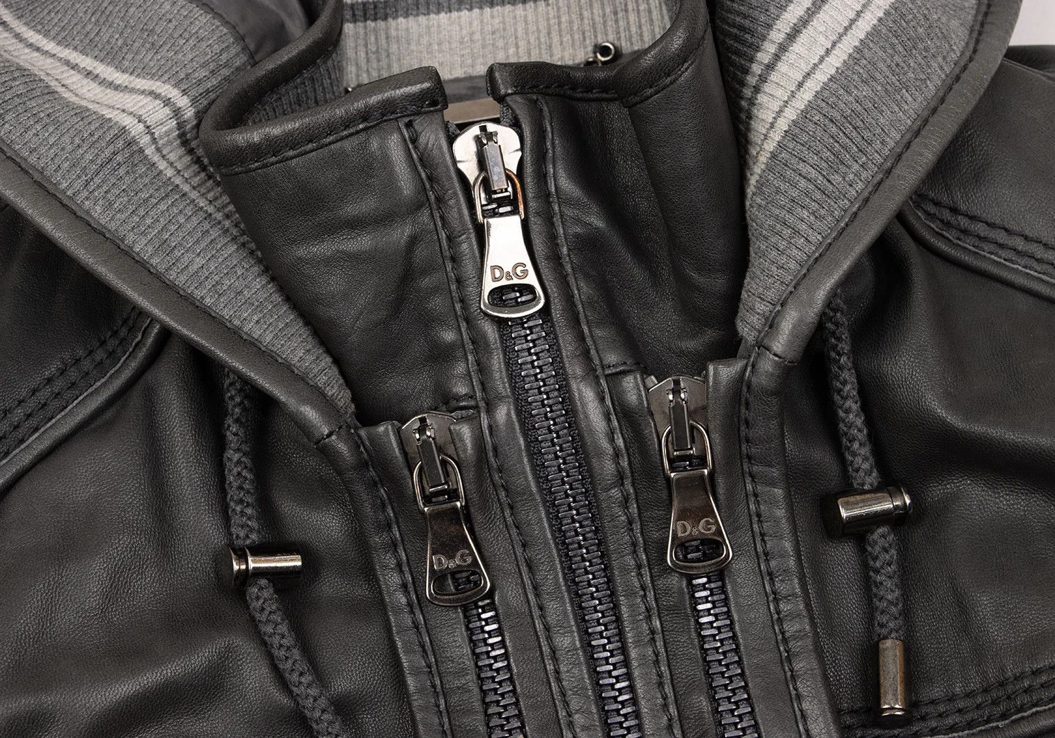 Dolce & Gabbana Hooded Zip Blouson in Charcoal, Size 46 Size US S / EU 44-46 / 1 - 6 Thumbnail