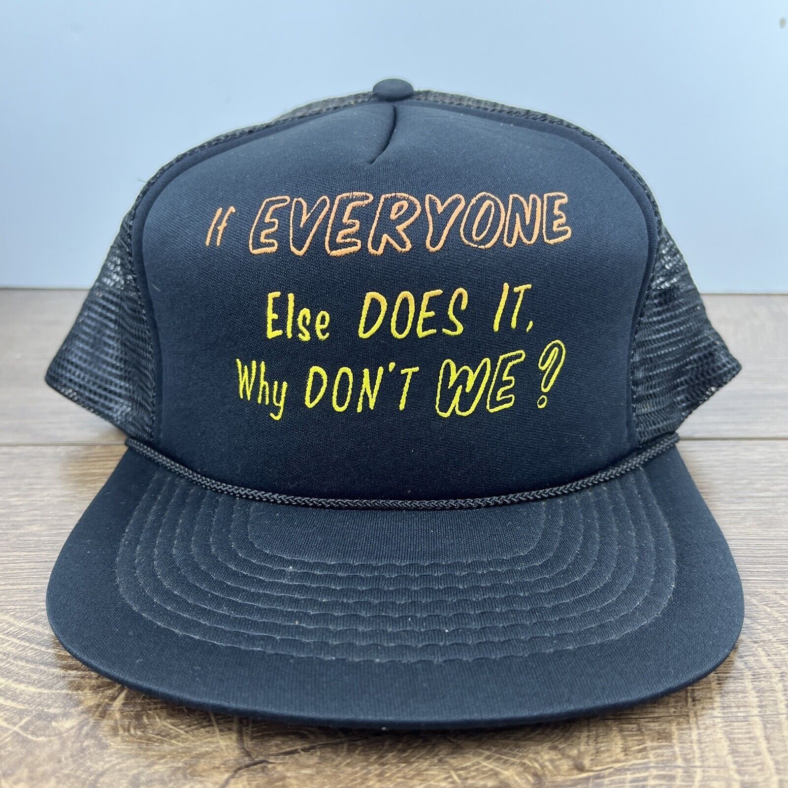Other If Everyone Does It Hat Why Don’t We Snapback Adjustable Adu Size ONE SIZE - 2 Thumbnail