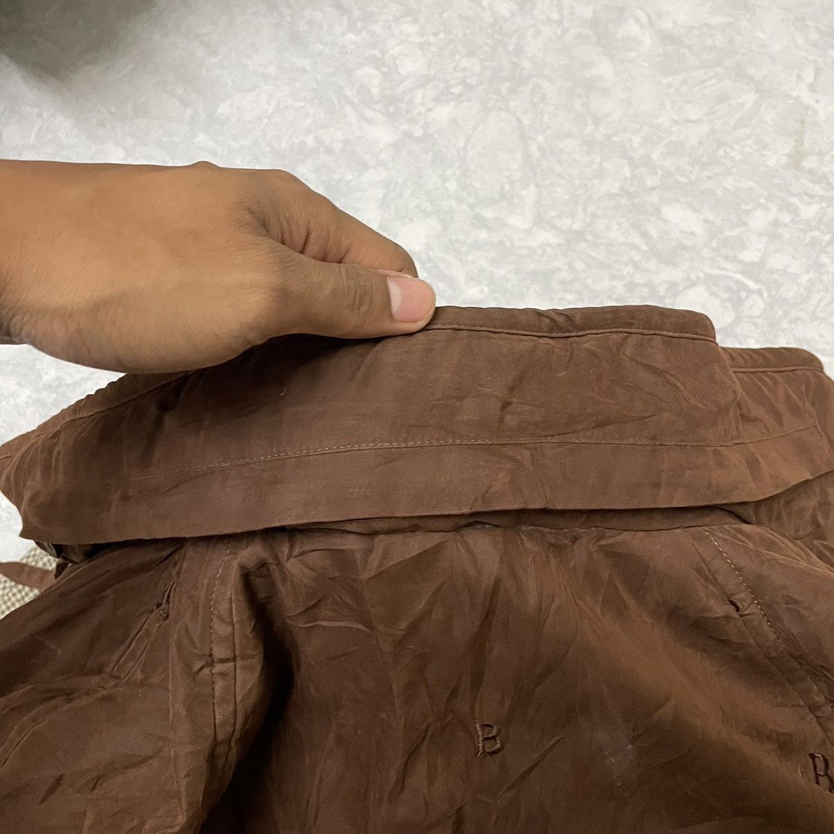 Burberry × Designer × Vintage Vintage Burberrys Novacheck Suede “B” Logo Parka Size US L / EU 52-54 / 3 - 11 Thumbnail