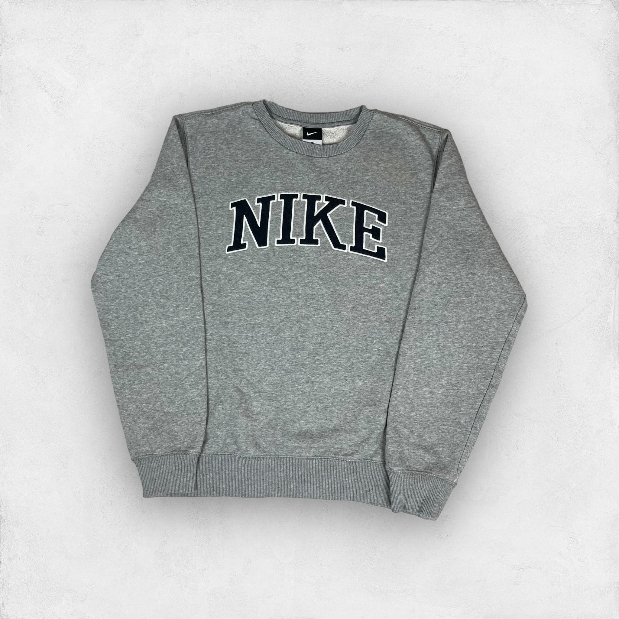 Nike Men's Heather Gray Cotton Fleece Pullover Sweatshirt M