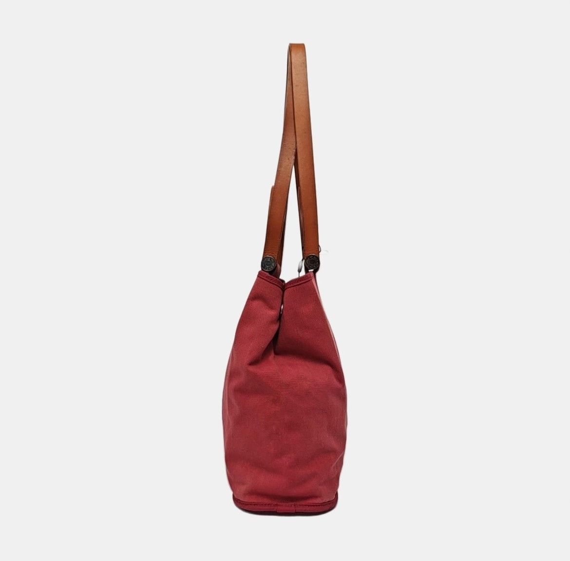 Hermes Hermes Cabag Red Canvas Tote Bag Size ONE SIZE - 3 Thumbnail
