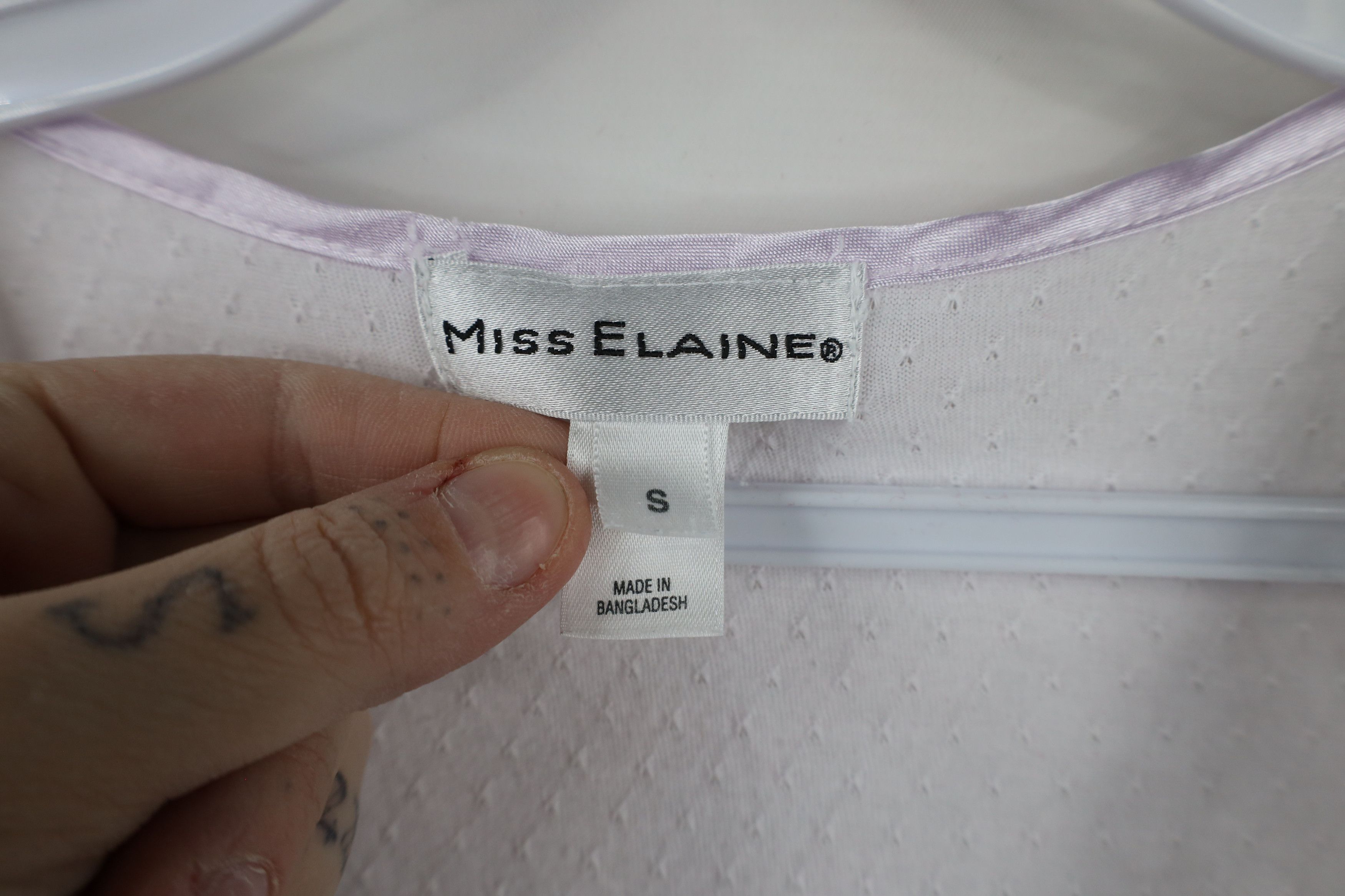 Vintage Vintage 90s Miss Elaine Butterfly Fairy Night Gown Sleep Size S / US 4 / IT 40 - 9 Thumbnail