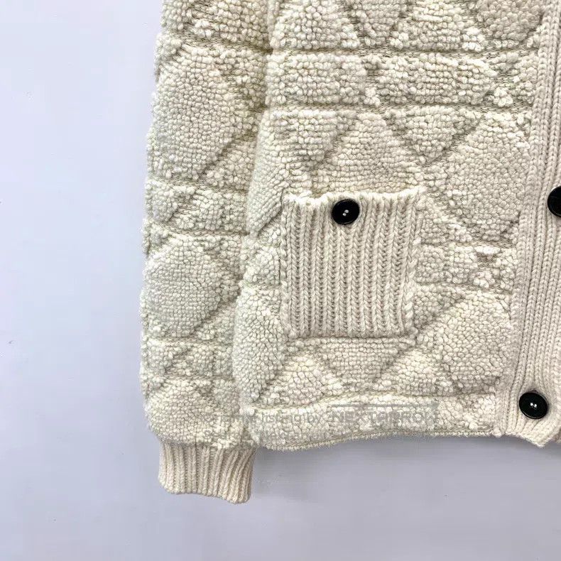 Dior Dior Beige rattan plaid sheep wool lapel single-breasted l Size XS / US 0-2 / IT 36-38 - 4 Thumbnail