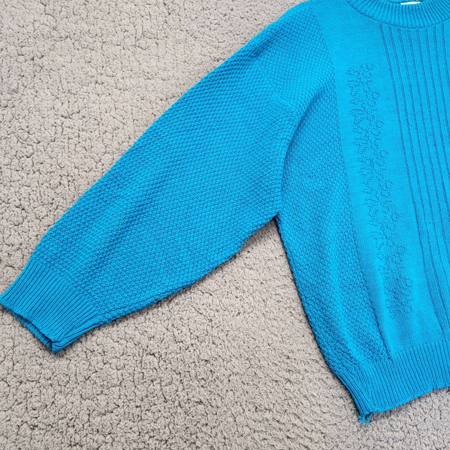Vintage VINTAGE American Pride Blue Knit Crew Neck Pullover Sweater Size Large Womens Size L / US 10 / IT 46 - 5 Thumbnail