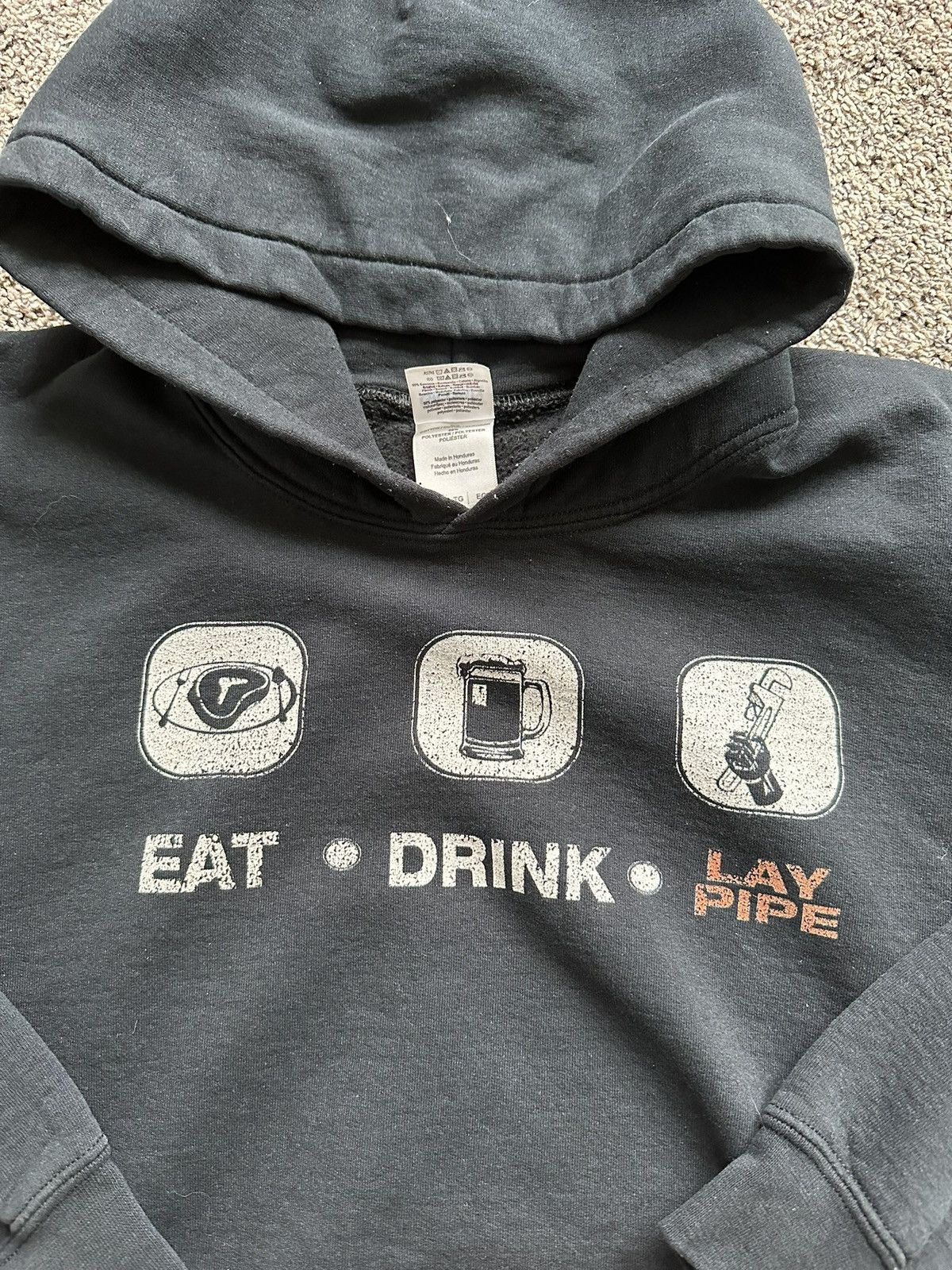Gildan Y2K Lay pipe hoodie Size US XL / EU 56 / 4 - 3 Thumbnail