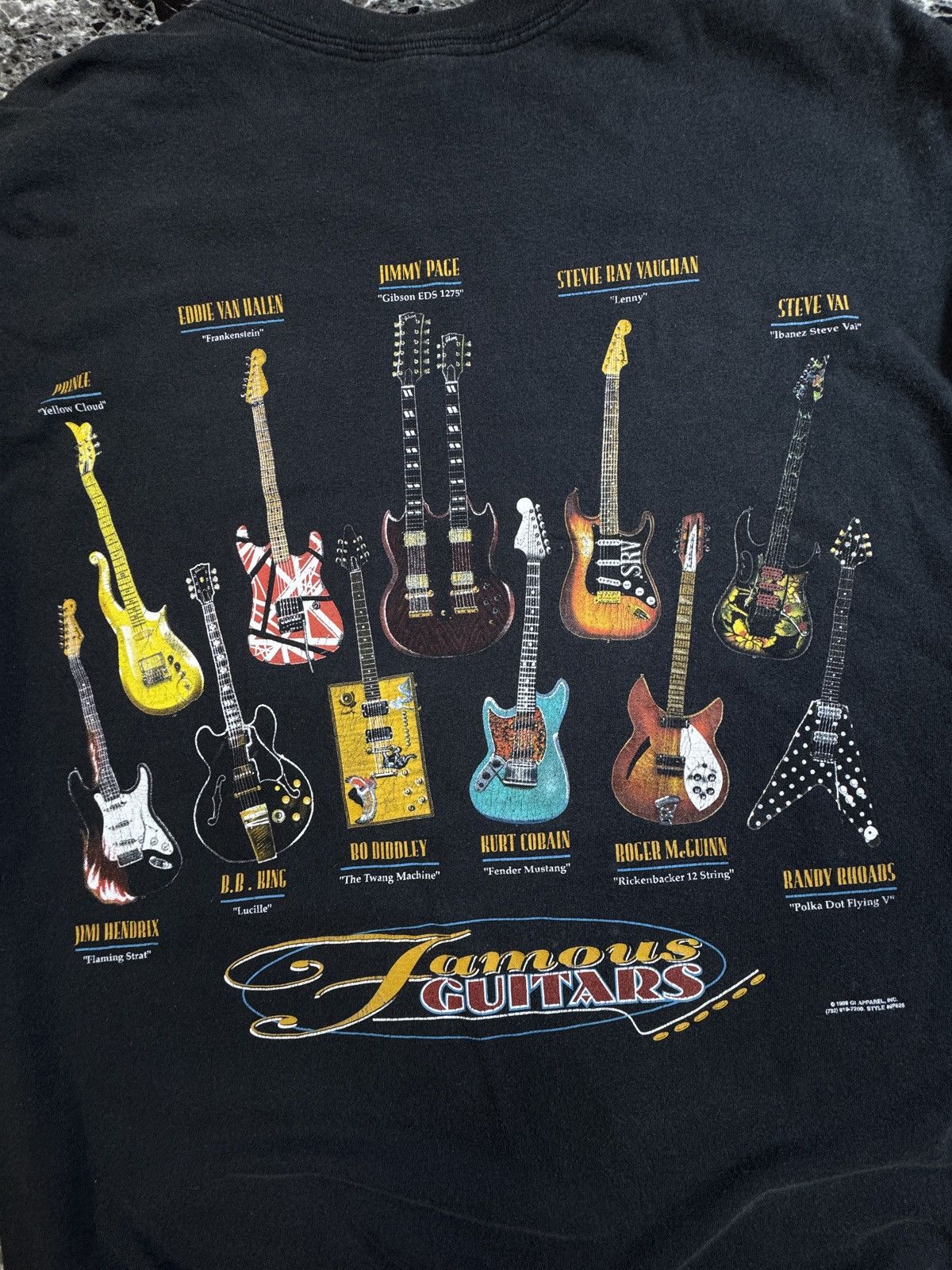 Other Famous Guitars Rock Vintage Tshirt Size US XXL / EU 58 / 5 - 6 Thumbnail