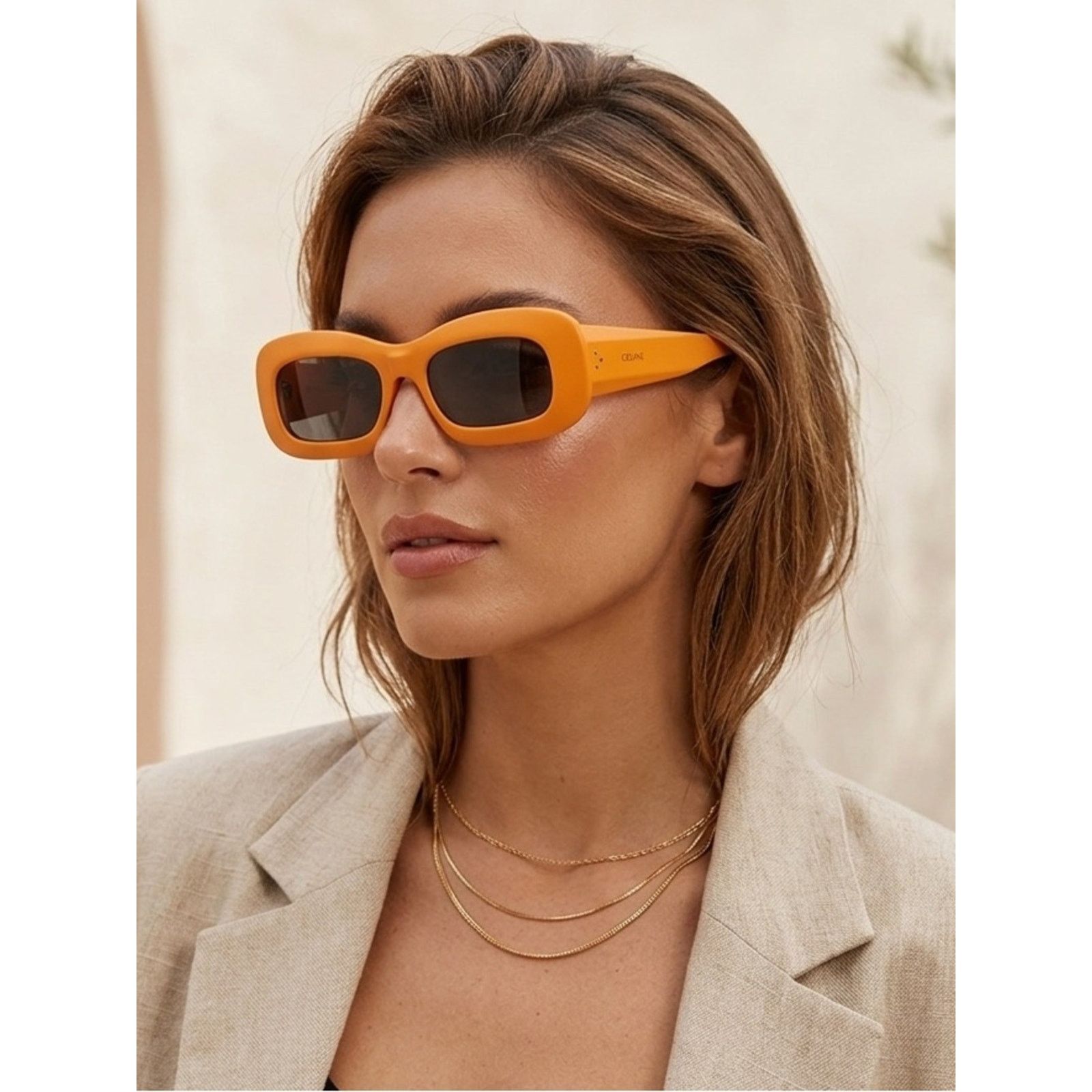 Celine New! Celine CL40294I 42A Orange Sunglasses Authentic Size ONE SIZE - 2 Thumbnail