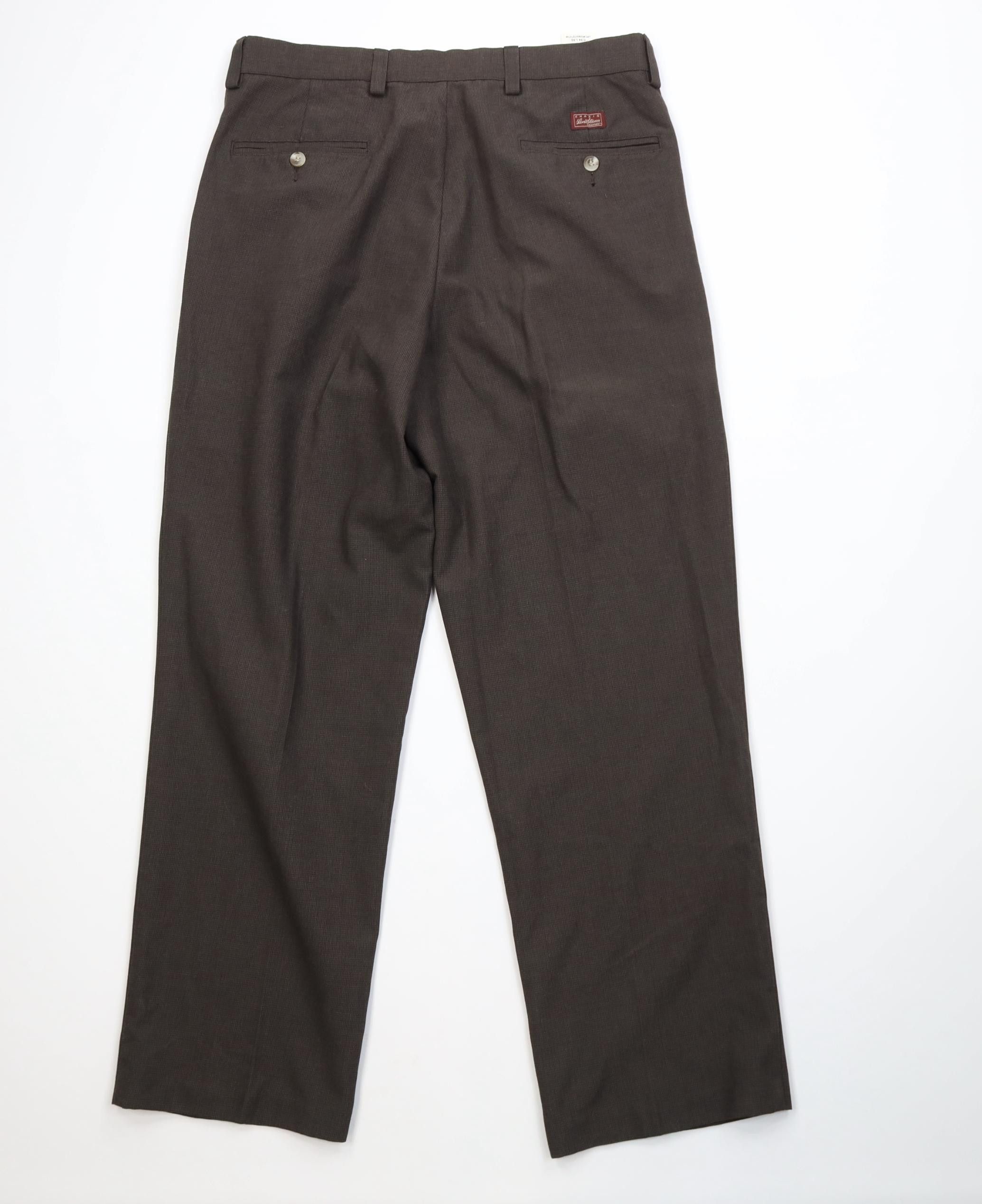 Levi's Vintage Y2K 2005 Levis Knit Wide Leg Chino Pants Brown Plaid Size US 34 / EU 50 - 10 Thumbnail