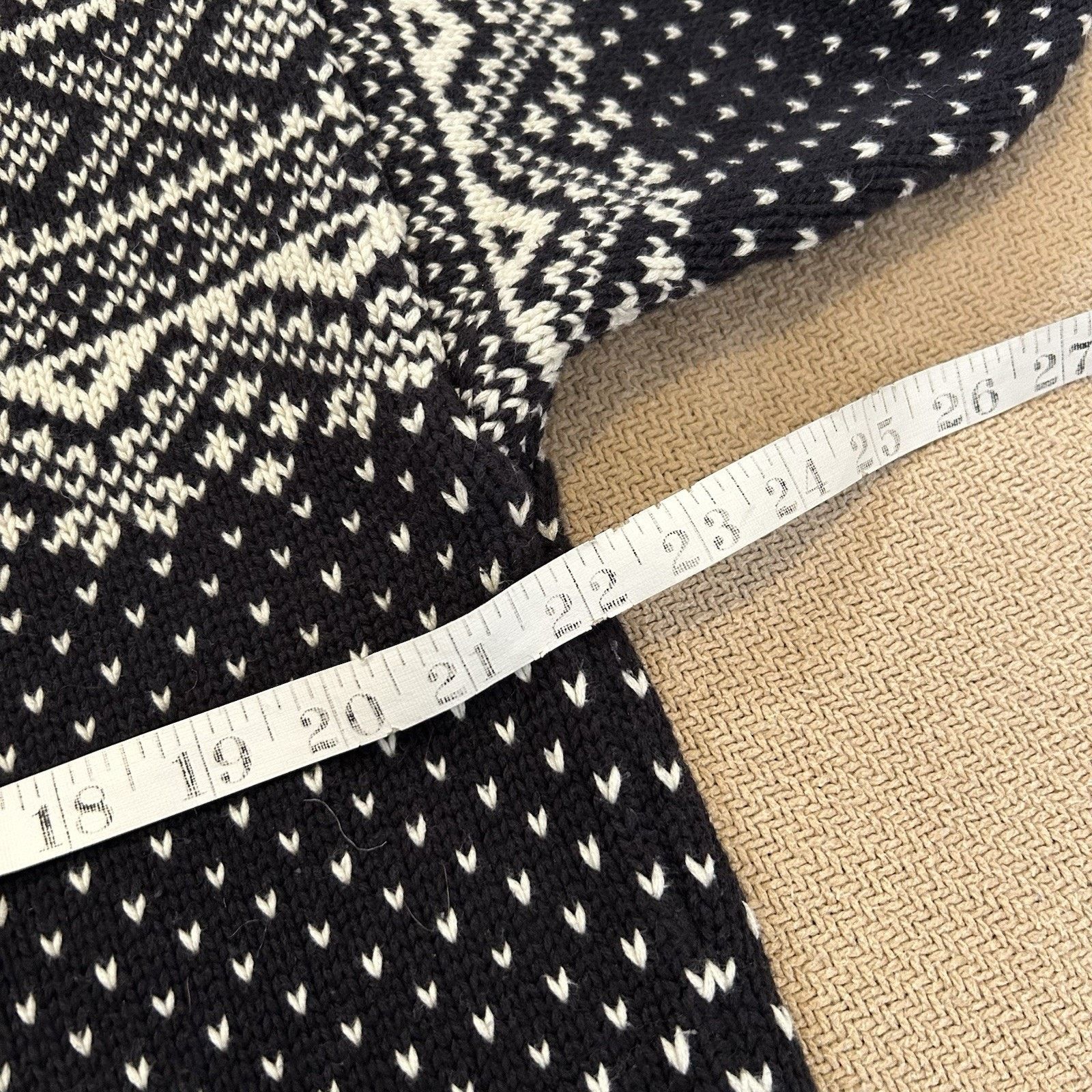 L.L. Bean Fair Isle Snowflake Heavy Knit Henley Button Sweater XL Size XL / US 12-14 / IT 48-50 - 4 Thumbnail