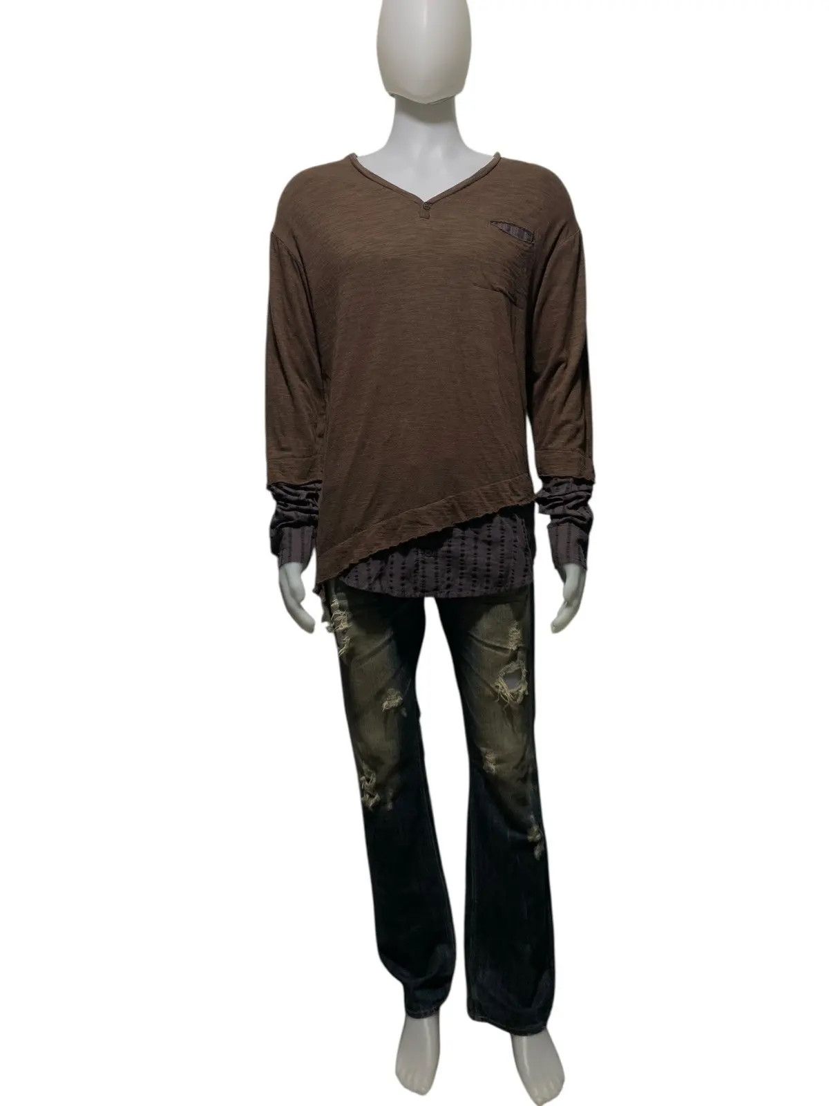 PPFM 2000s PPFM hybrid double layer assymetrical long sleeve Size US L / EU 52-54 / 3 - 3 Thumbnail