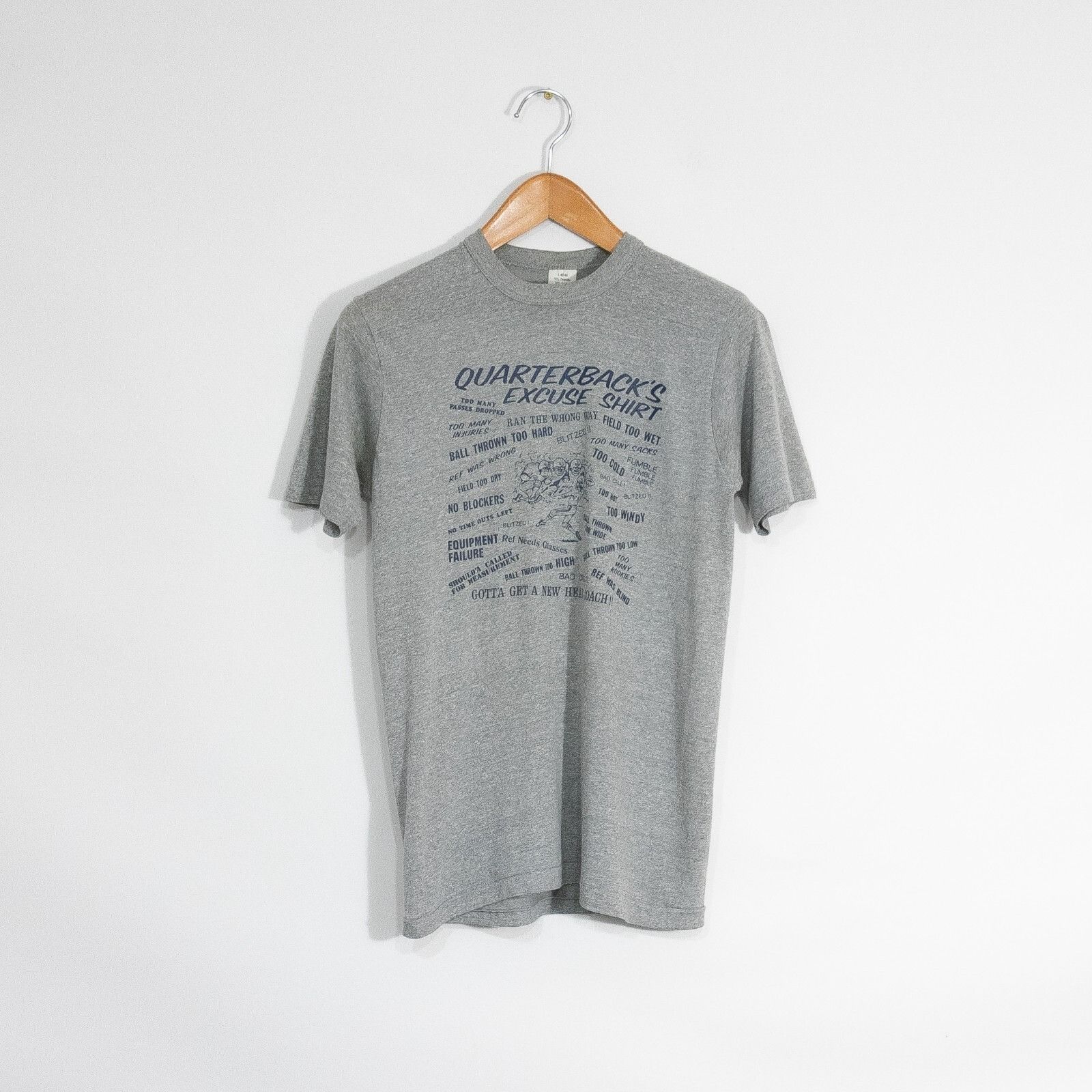 Vintage Vintage 80s Quarterback Funny T Shirt Small - Single Stitch Size US S / EU 44-46 / 1 - 1 Thumbnail