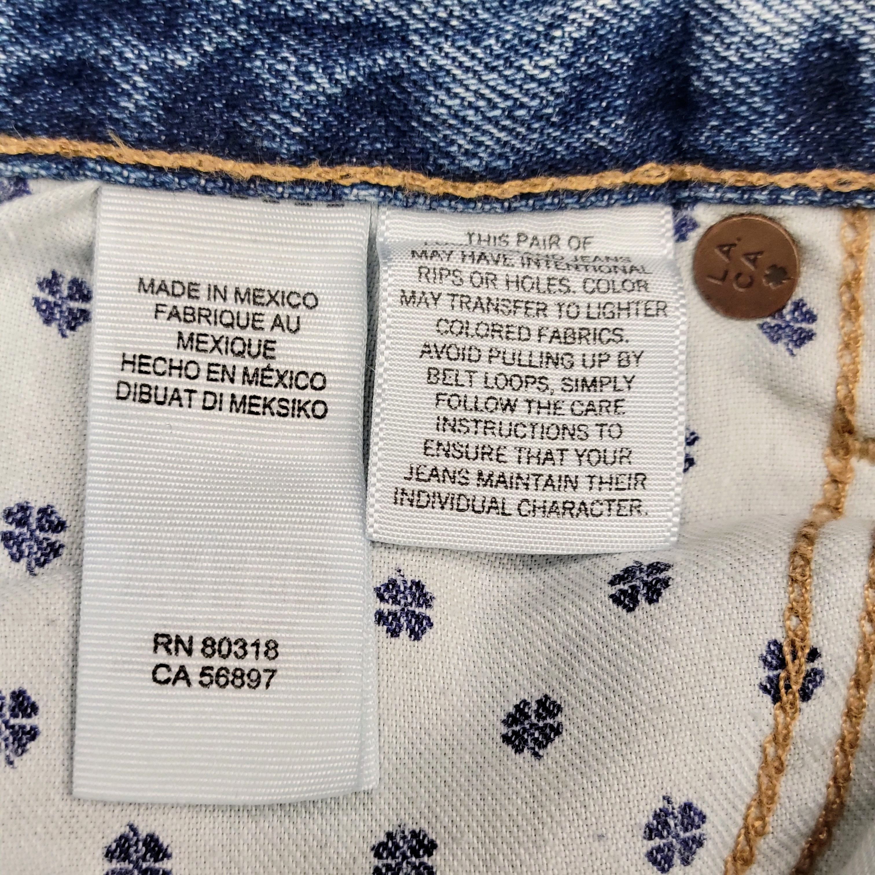 Lucky Brand Lucky Brand Vintage Button Fly High Rise Distress Blue Jeans Size 28" / US 6 / IT 42 - 14 Thumbnail