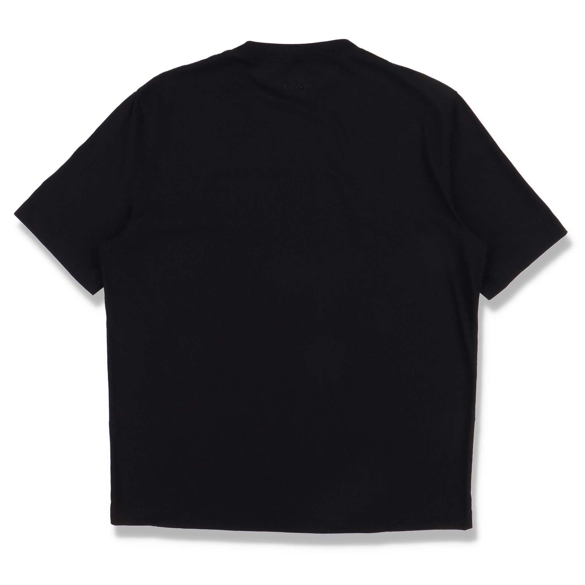 Lanvin Black Classic Curb Embroidered Logo T-Shirt Size US M / EU 48-50 / 2 - 8 Thumbnail