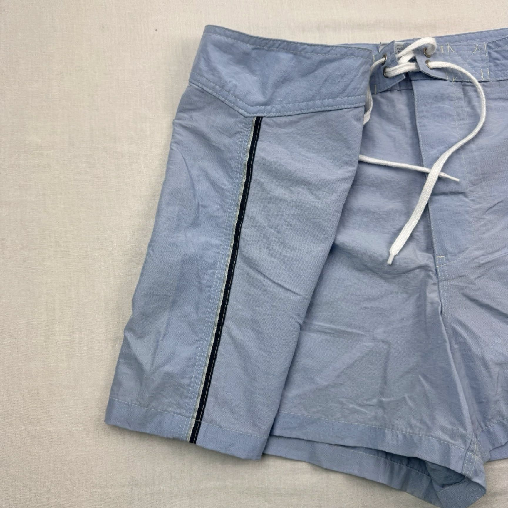 Old Navy VINTAGE Old Navy Womens Swim Trunks 18 Blue Hipster Beach 90s Y2K Pool Board Shorts Size ONE SIZE - 4 Thumbnail