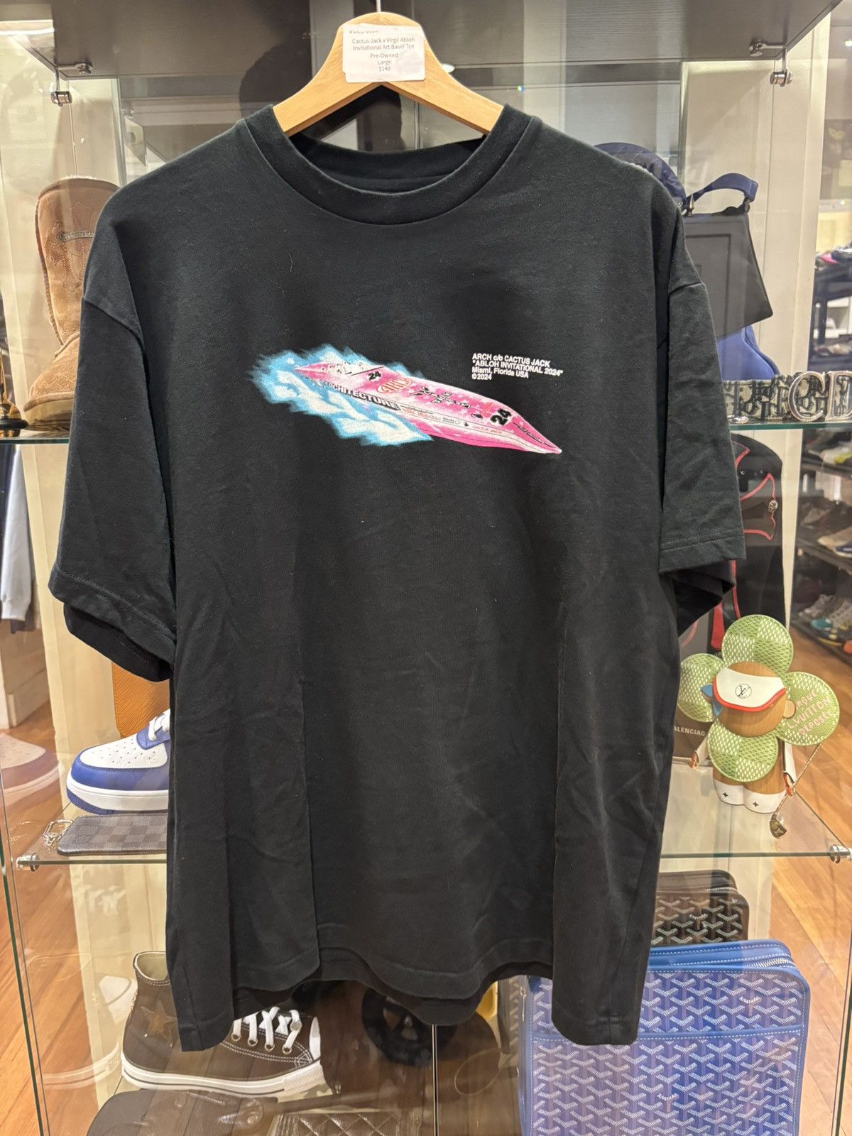 Travis Scott Cactus Jack X Virgil Abloh Art Basel Tee Size US L / EU 52-54 / 3 - 1 Thumbnail
