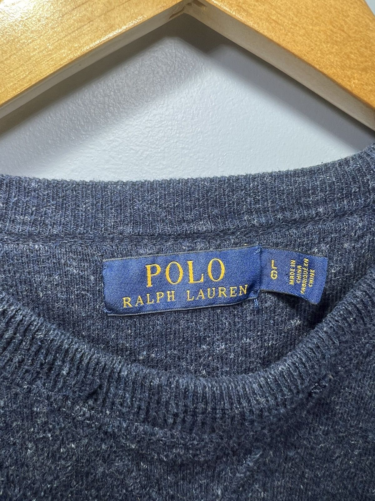Polo Ralph Lauren POLO RALPH LAUREN Sweater Lightweight Marled Heather Blue Size US L / EU 52-54 / 3 - 3 Thumbnail