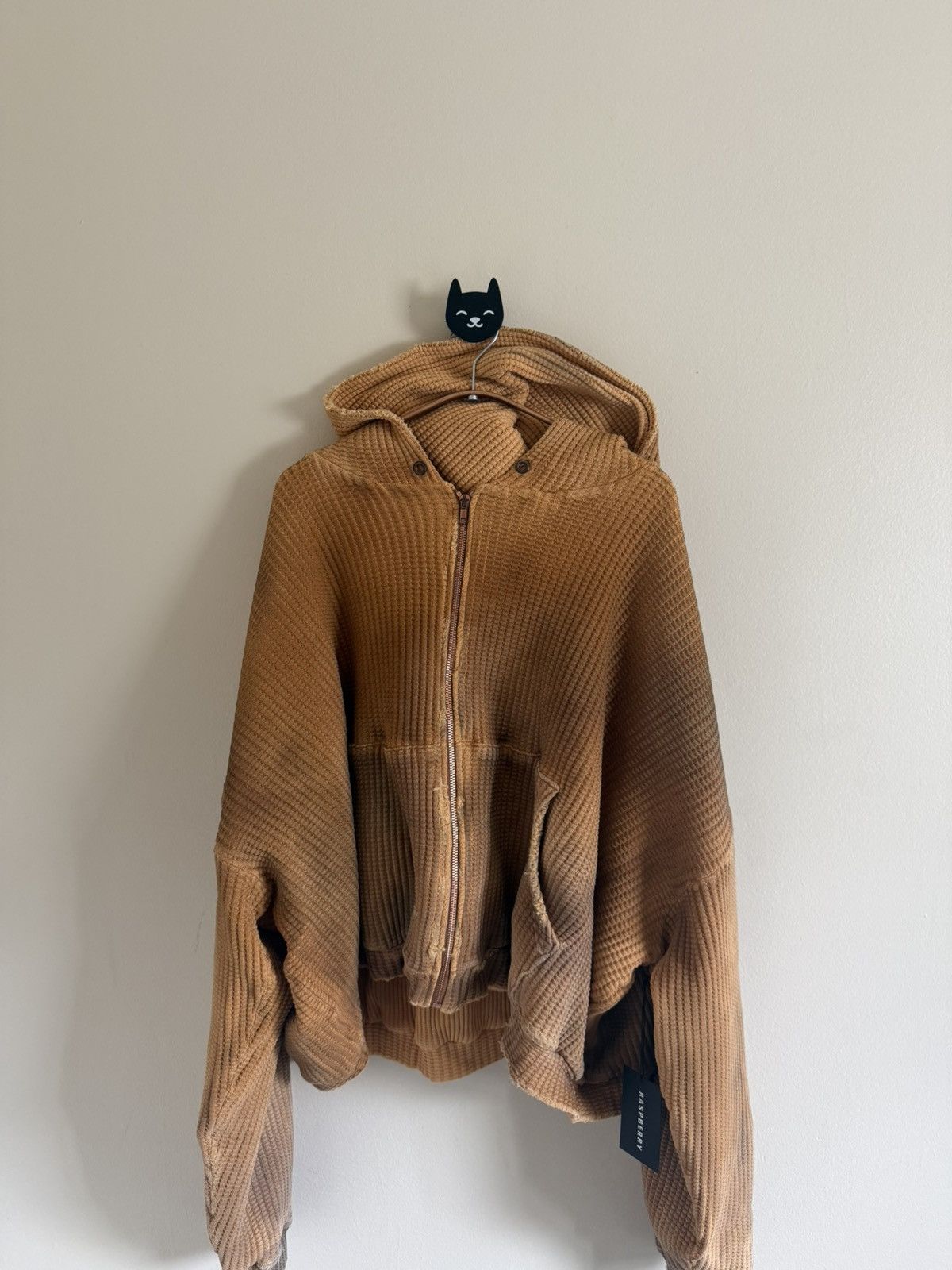 Gv Gallery Raspberry Hills Waffle Thermal Zip Up Hoodie
