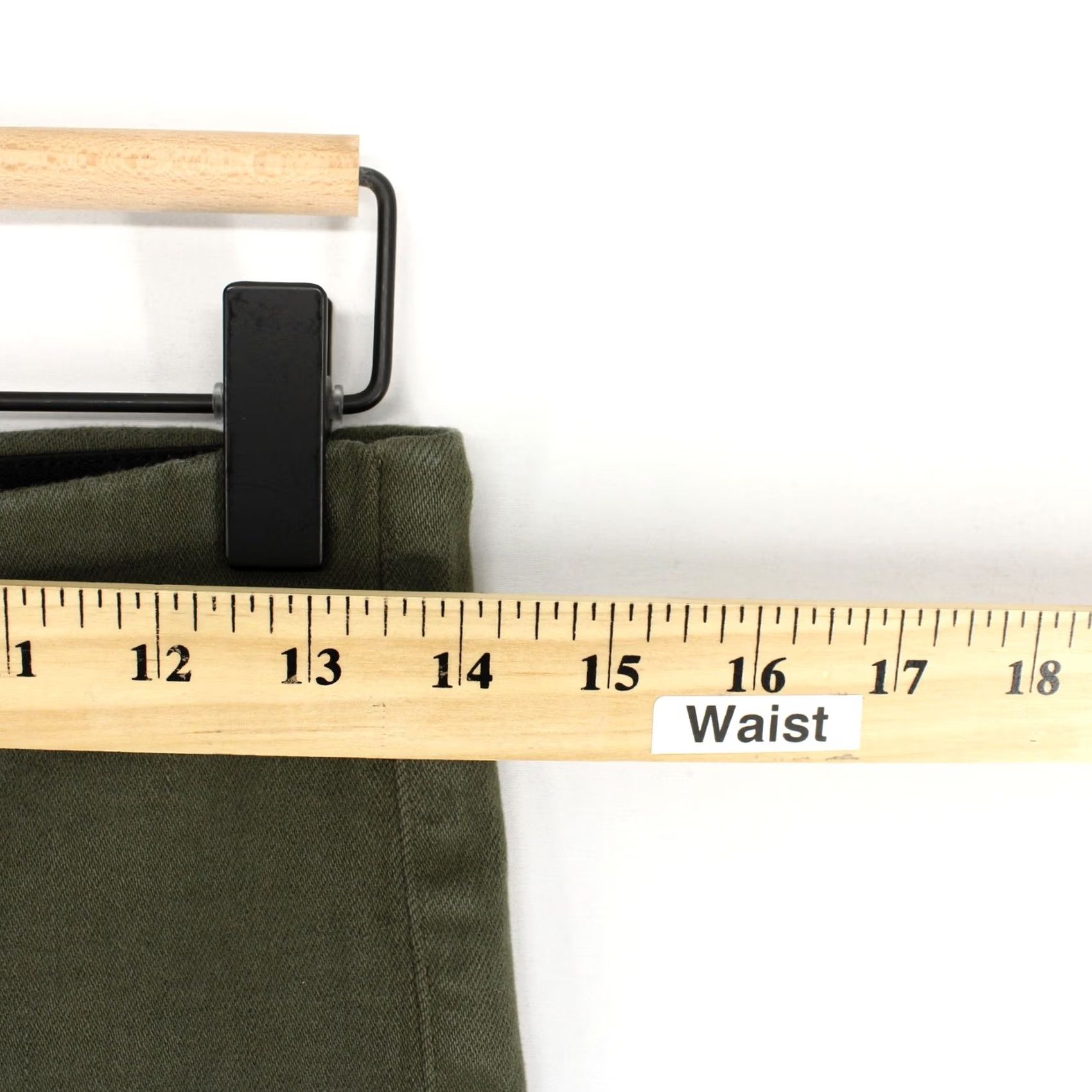 Frank & Eileen Frank & Eileen Derry Illusion Pants Womens 28 Green Pull On Slim Straight Ankle Denim Stretch Raw Hem United States 2010s Mens Womens Girls Size 28" / US 6 / IT 42 - 4 Thumbnail