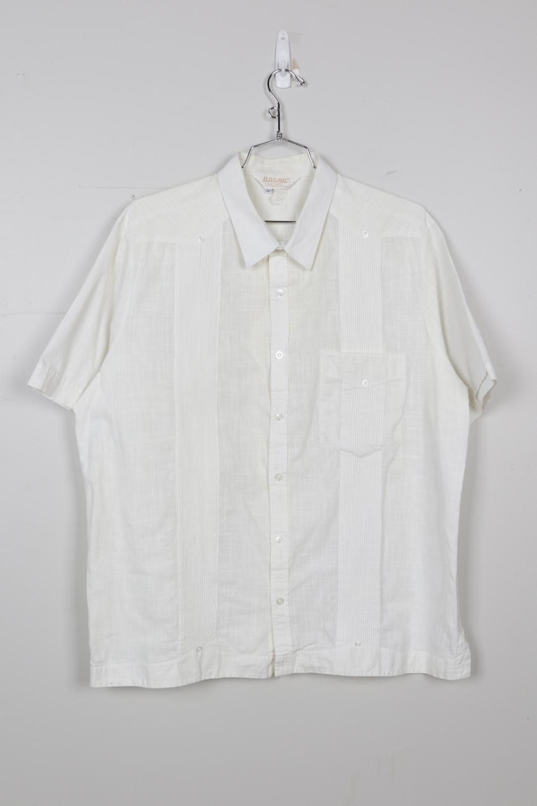 90's Ravgo Classic Pleated Short Sleeve Button-Up