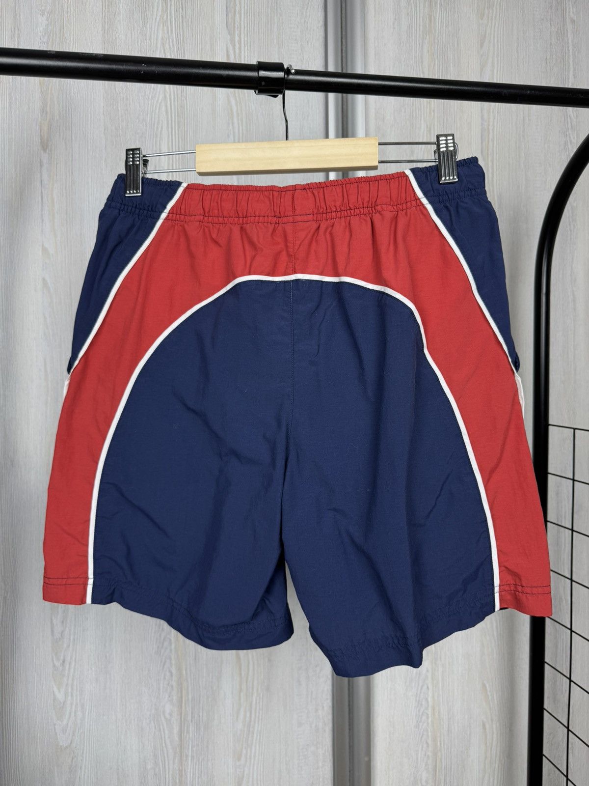 Nike Nike vintage y2k blue red nylon swoosh shorts Size US 30 / EU 46 - 5 Thumbnail