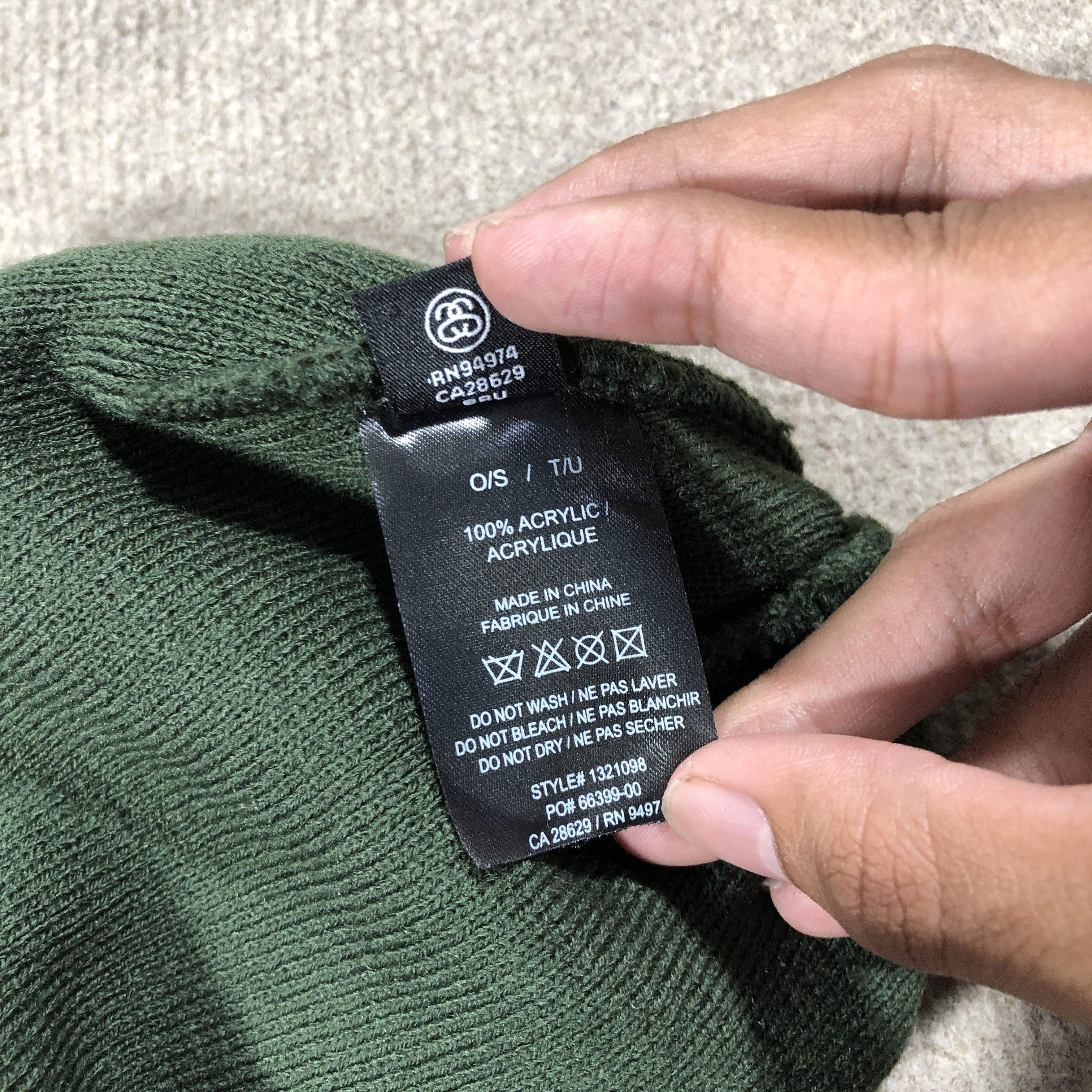 Stussy STUSSY STRIPE SKULLCAP BEANIE HAT • DARK GREEN Size ONE SIZE - 4 Thumbnail