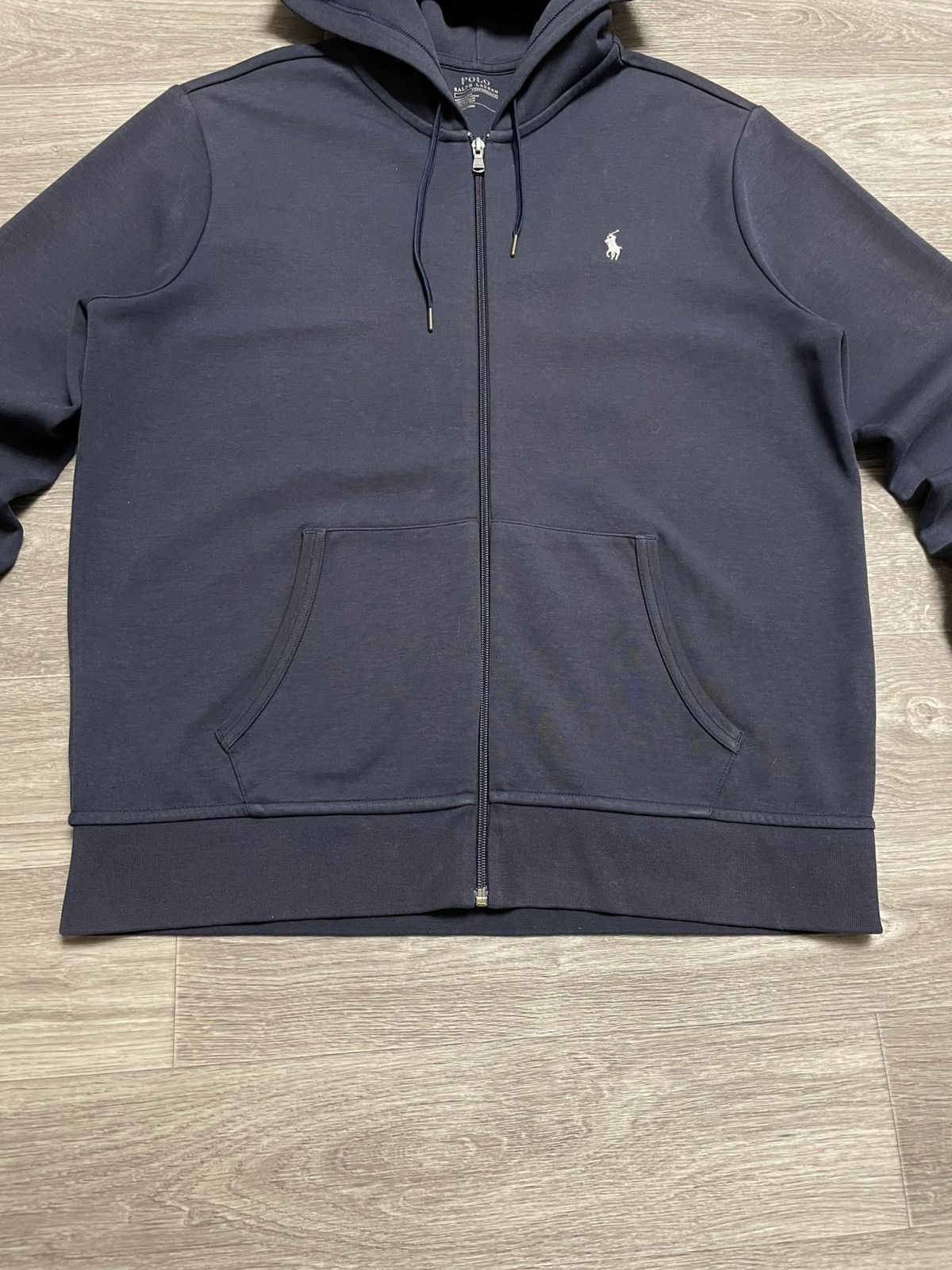 Polo Ralph Lauren Polo Ralph Lauren Navy Blue Zip-Up Hoodie Size US L / EU 52-54 / 3 - 3 Thumbnail