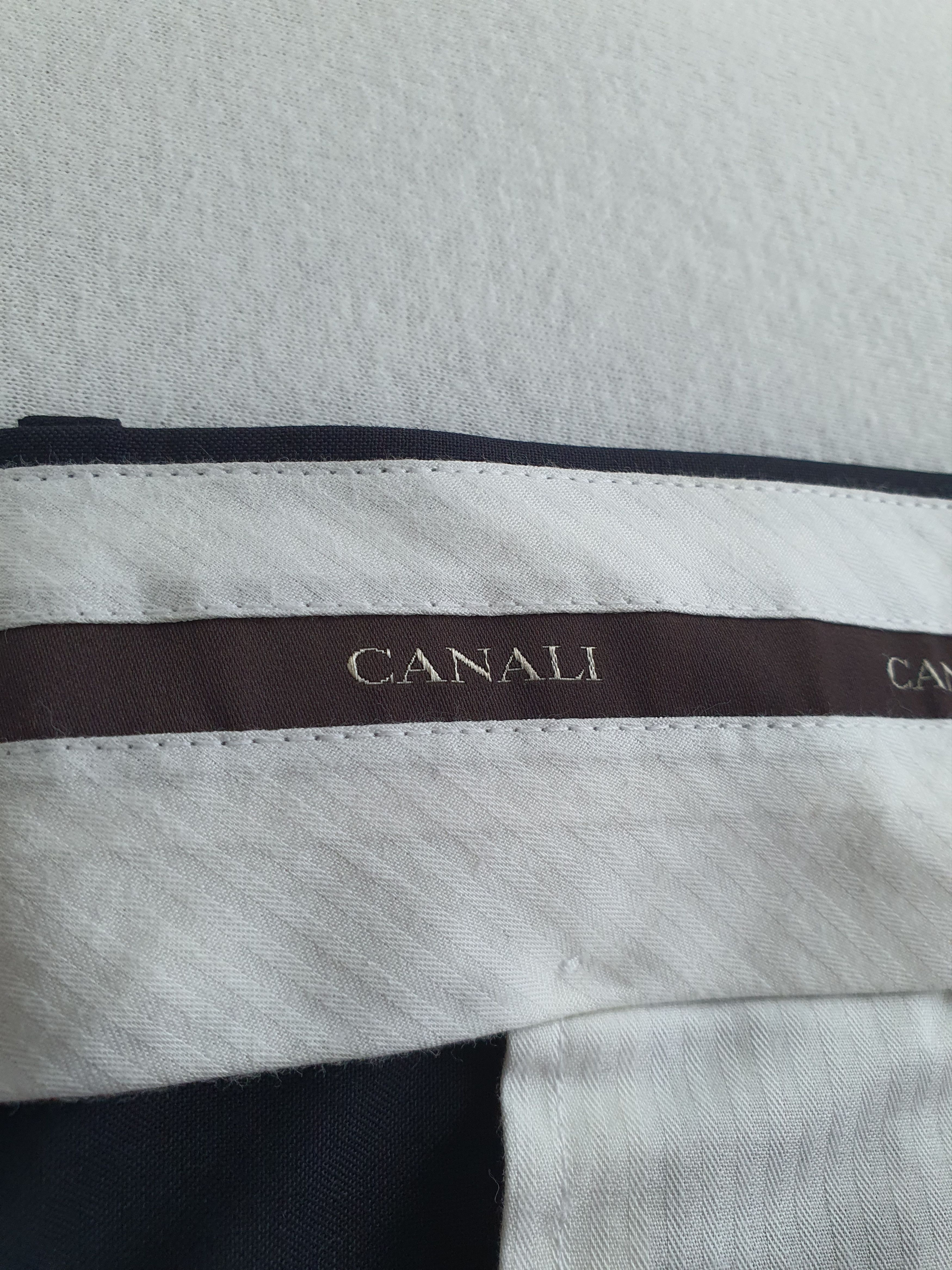 Canali Tailored Dress Pants - Navy, Pleated, Classic Fit - Sz EU 58 Size 42R - 5 Thumbnail