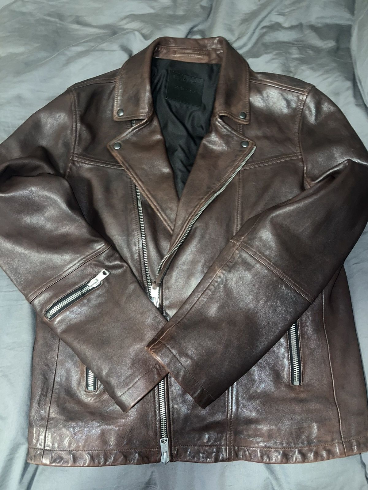 Allsaints All saints leather jacket Size US XL / EU 56 / 4 - 1 Thumbnail