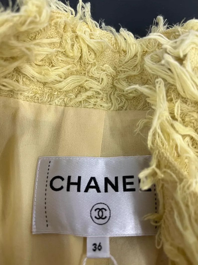 Chanel Chanel Chick yellow tassel lace-us coat Size XS / US 0-2 / IT 36-38 - 4 Thumbnail