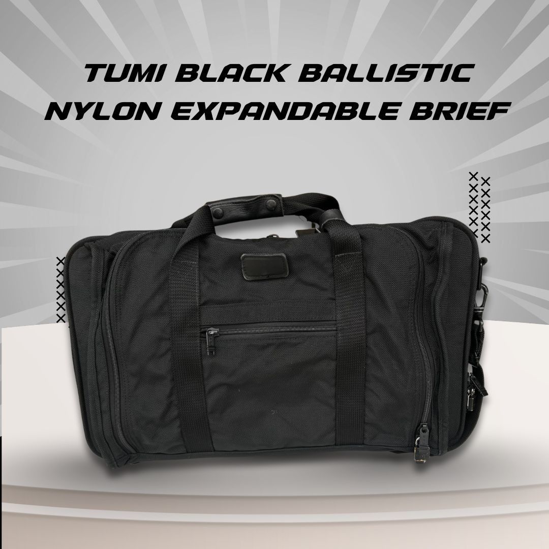 Tumi Tumi Black Ballistic Nylon Expandable Briefcase With Shoulde Size ONE SIZE - 1 Thumbnail