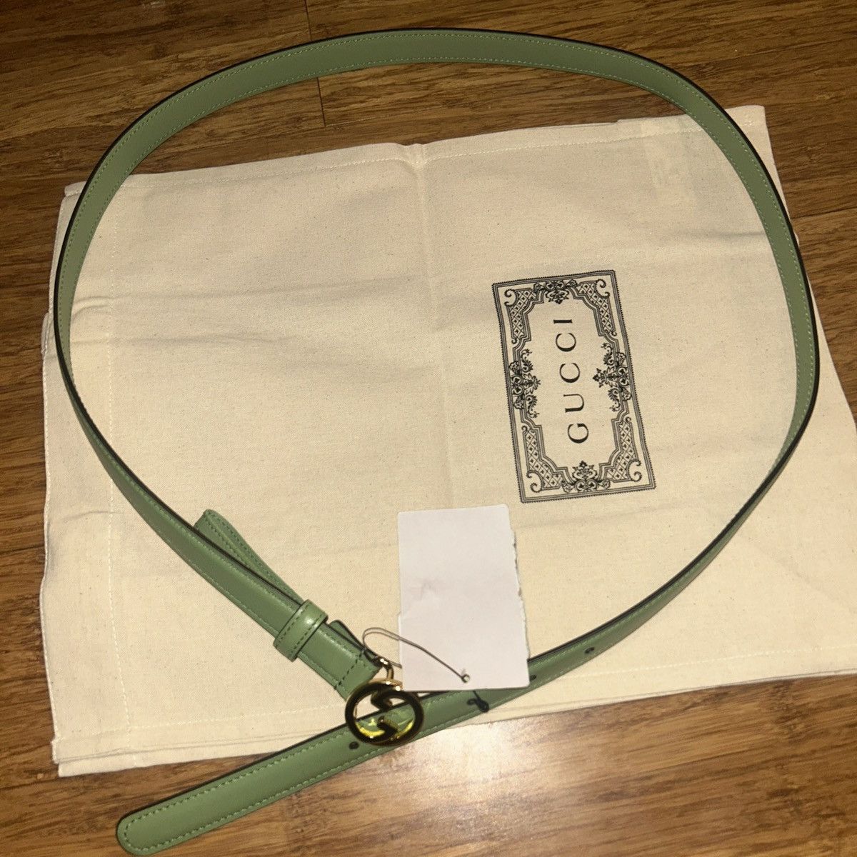Gucci Gucci Blondie Leather Belt 723073 size 100 Size ONE SIZE - 5 Thumbnail