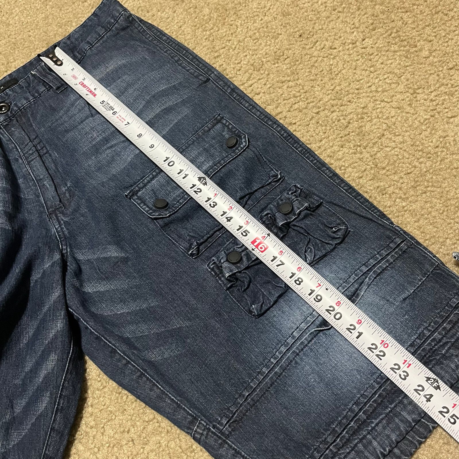 Sean John Sean John Y2K Baggy Skater Faded Dark Washed Jeans 35W Size US 35 - 6 Thumbnail